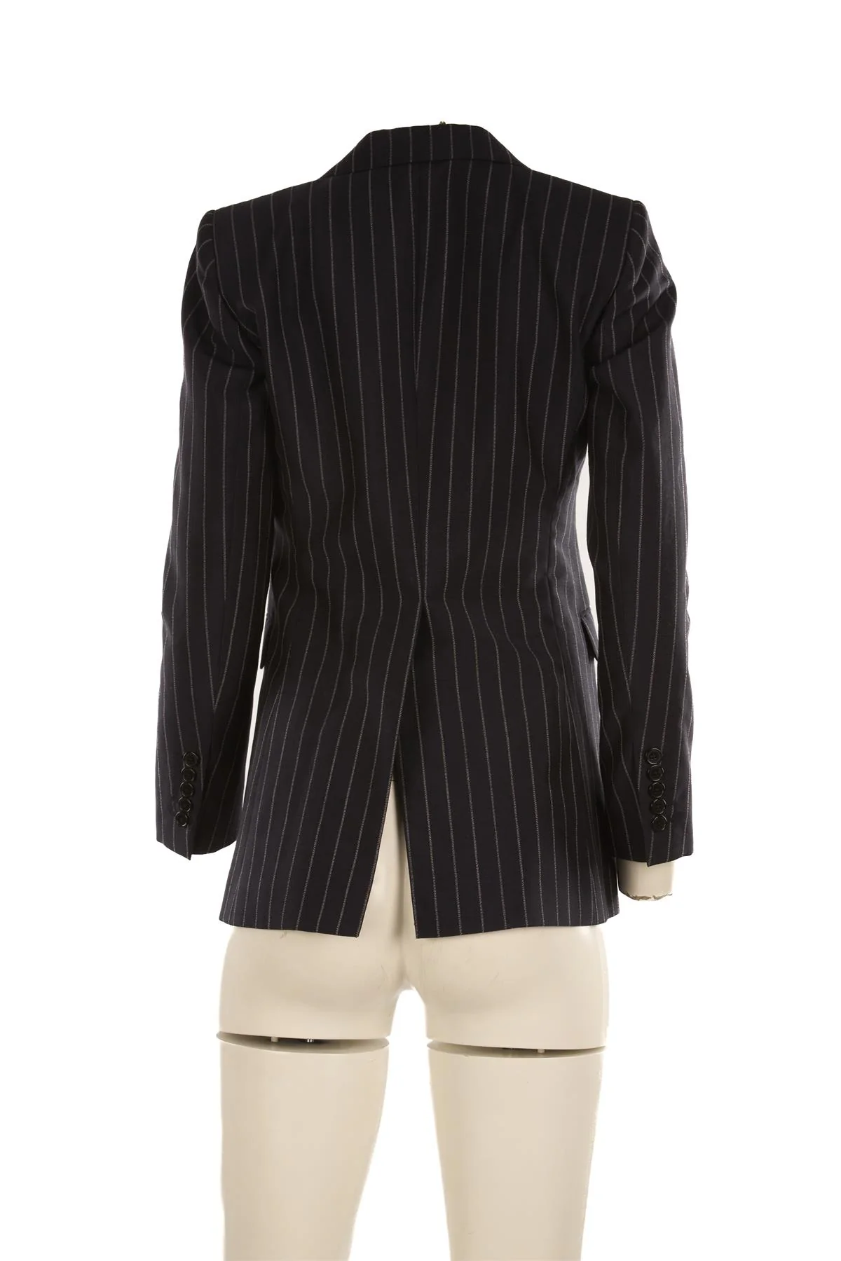 SAINT LAURENT NAVY WOOL BLAZER FR 36 UK 8 - Image 4