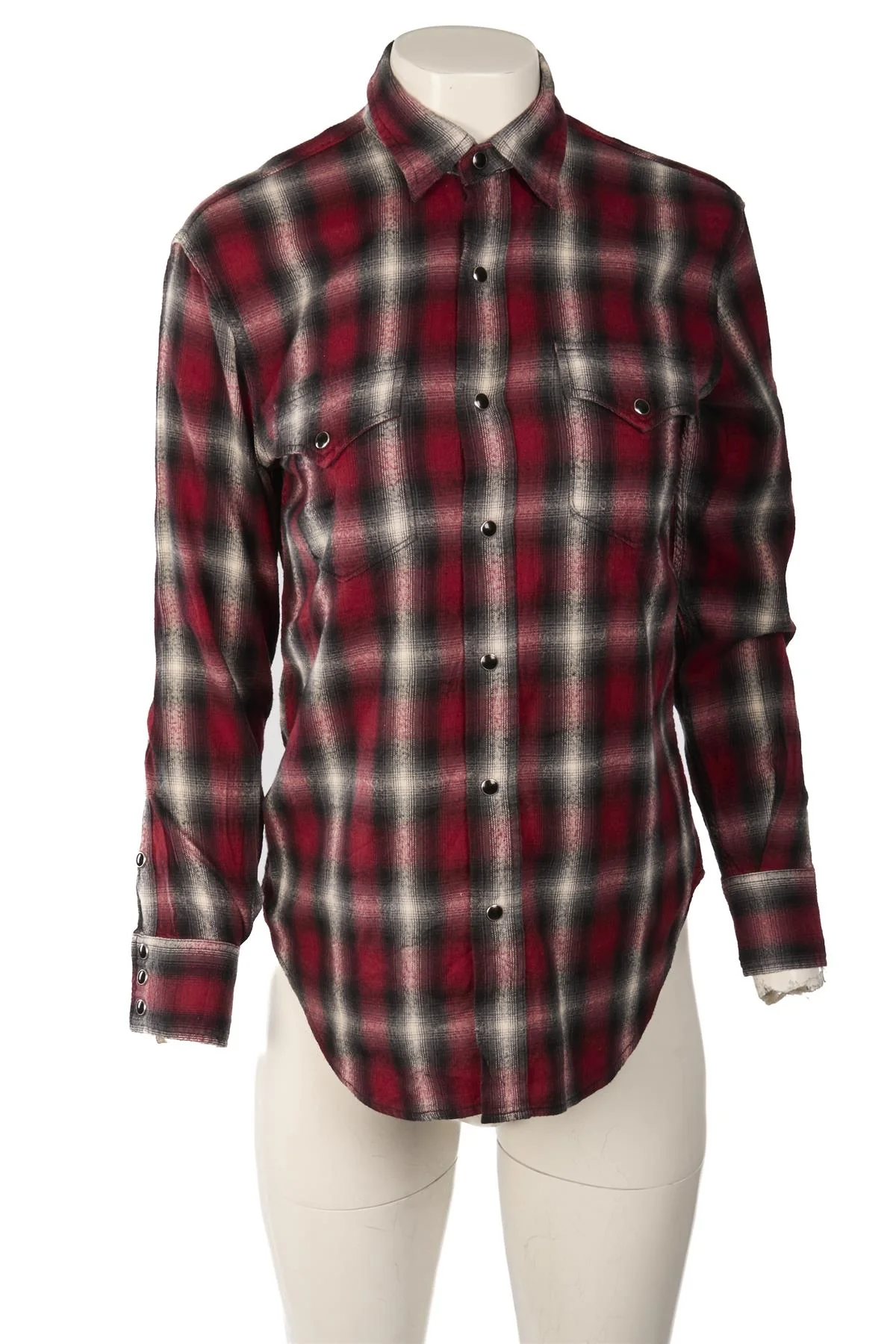 SAINT LAURENT RED COTTON SHIRT FR 36 UK 8 - Image 2