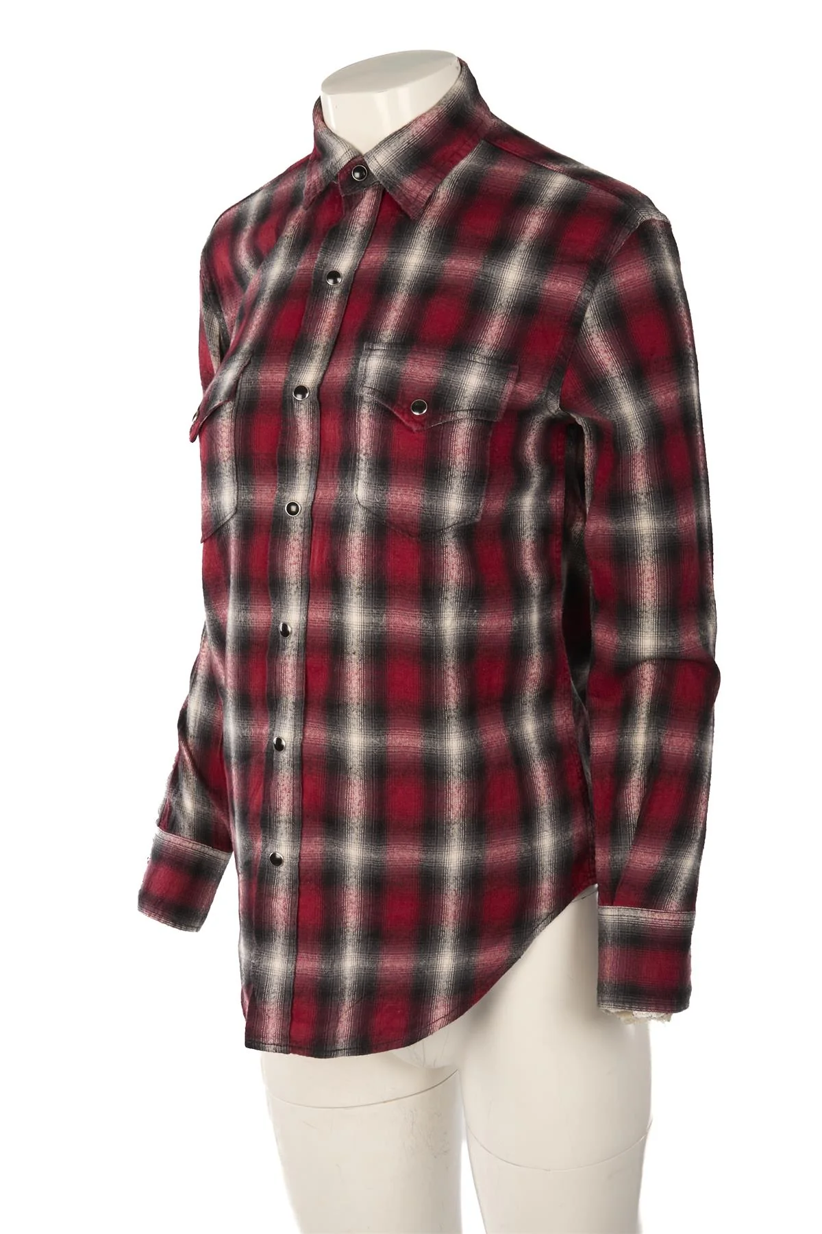 SAINT LAURENT RED COTTON SHIRT FR 36 UK 8 - Image 3