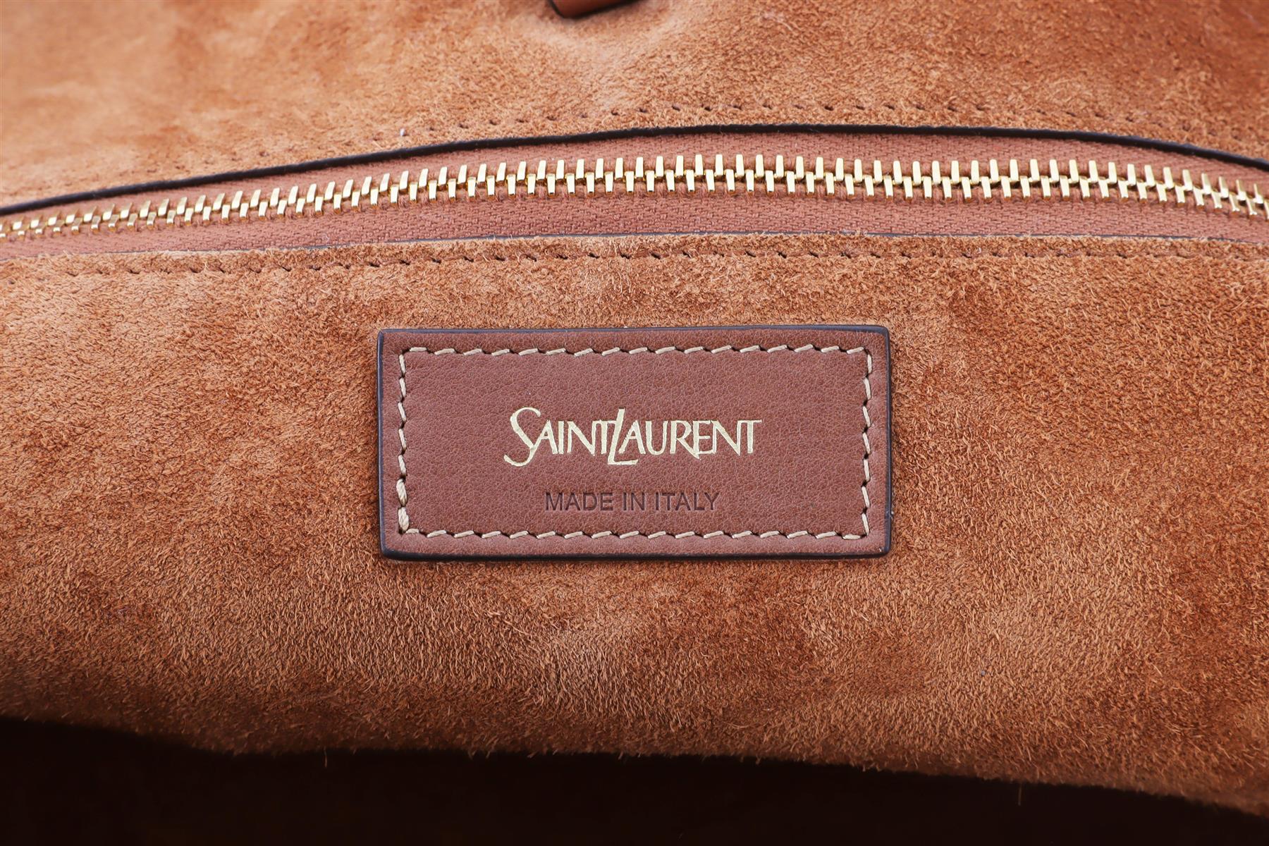 SAINT LAURENT TAN Y LEATHER TOTE BAG - Image 10