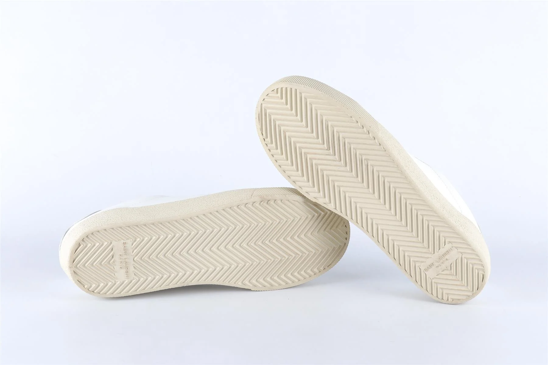 SAINT LAURENT WHITE LEATHER SNEAKERS EU 37.5 UK 4.5 US 7.5 - Image 6