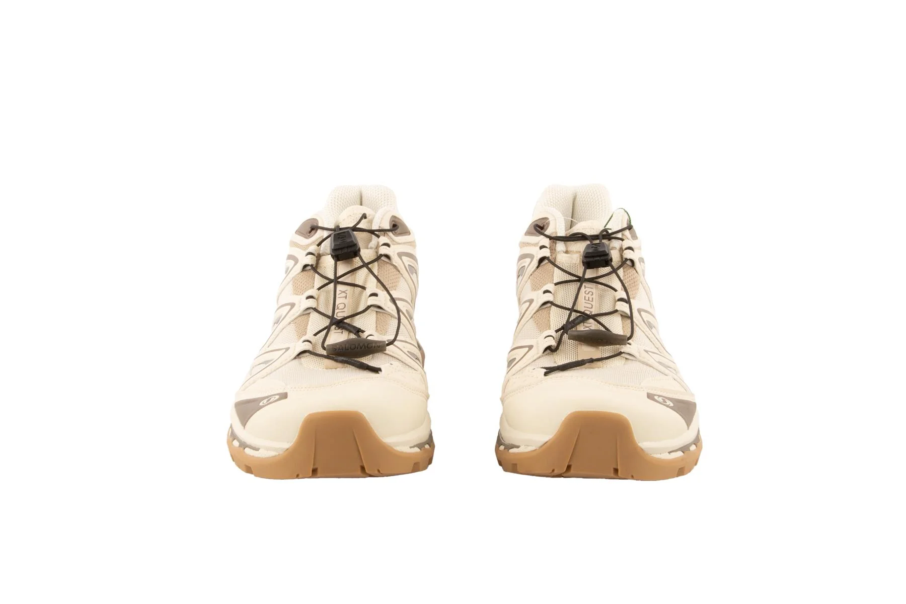 SALOMON BEIGE XT-QUEST ALMOND MILK/FALCON SNEAKERS UK 6 EU 39 US 9 - Image 3