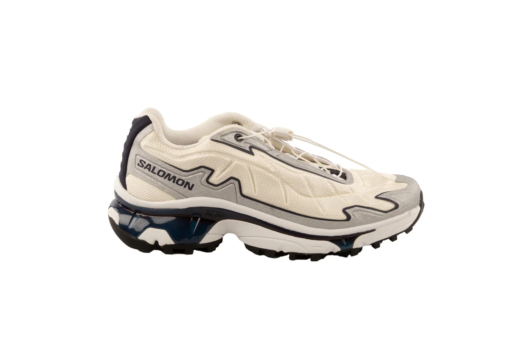 SALOMON IVORY XT-SLATE VANILLA ICE/SILVER/MARITIME BLUE SNEAKERS UK 6 EU 39 US 9 - Image 2