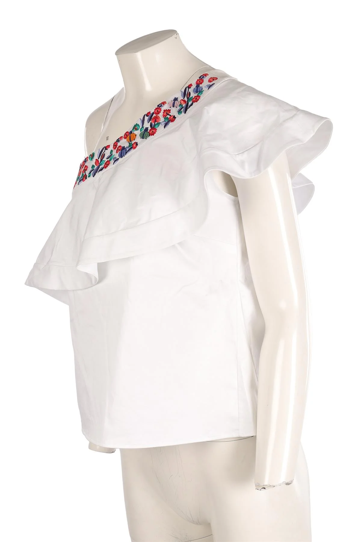 SALONI WHITE COTTON TOP US 2 UK 6 - Image 3