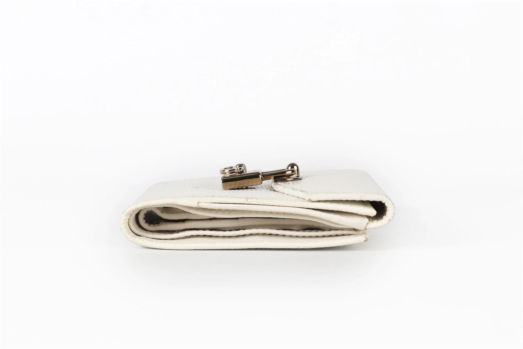 SALVATORE FERAGAMO WHITE LEATHER PURSE - Image 5