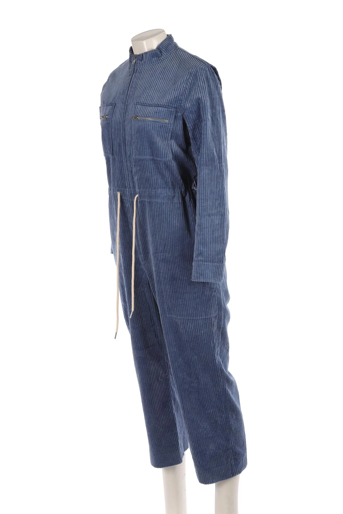SANDRO BLUE CORDUROY JUMPSUIT FR 40 UK 12 - Image 3