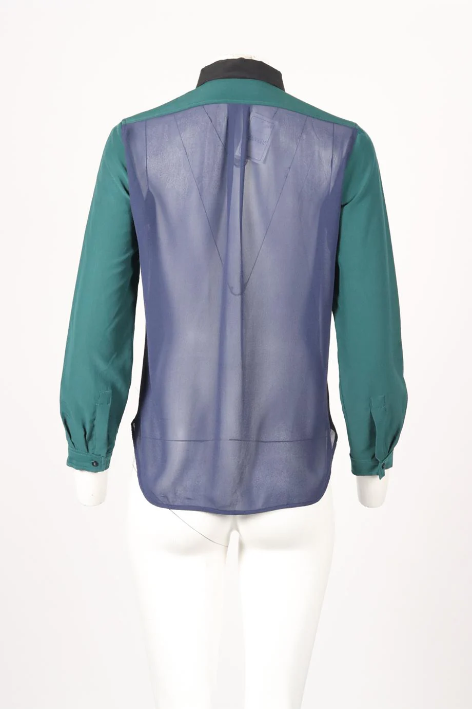 SANDRO CREPE SHIRT UK 10 - Image 4