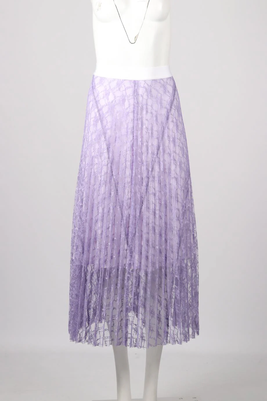 SANDRO LACE MIDI SKIRT UK 8 - Image 2