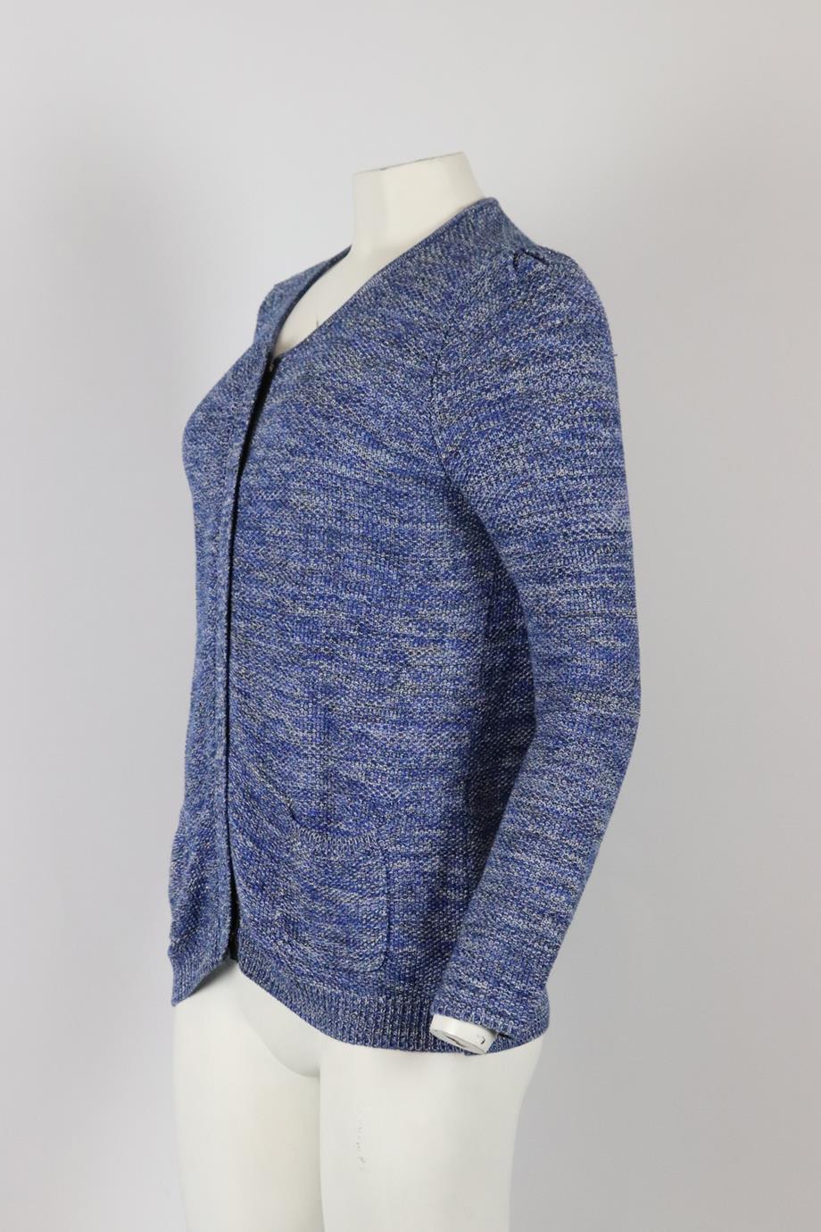 SANDRO LINEN AND COTTON BLEND JACKET - Image 3