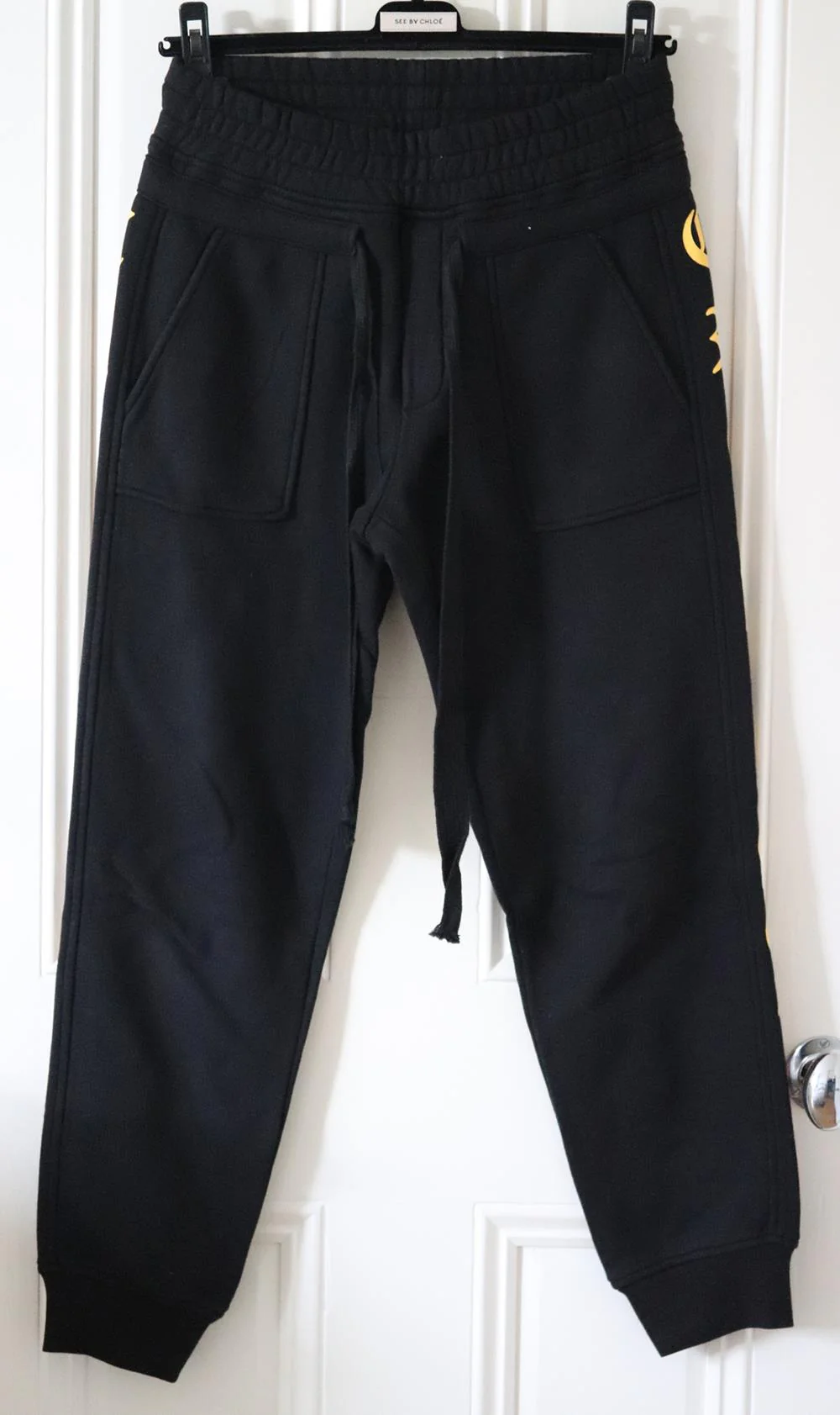 THE KOOPLES PRINTED COTTON JERSEY TRACK PANTS UK 8 - Image 2