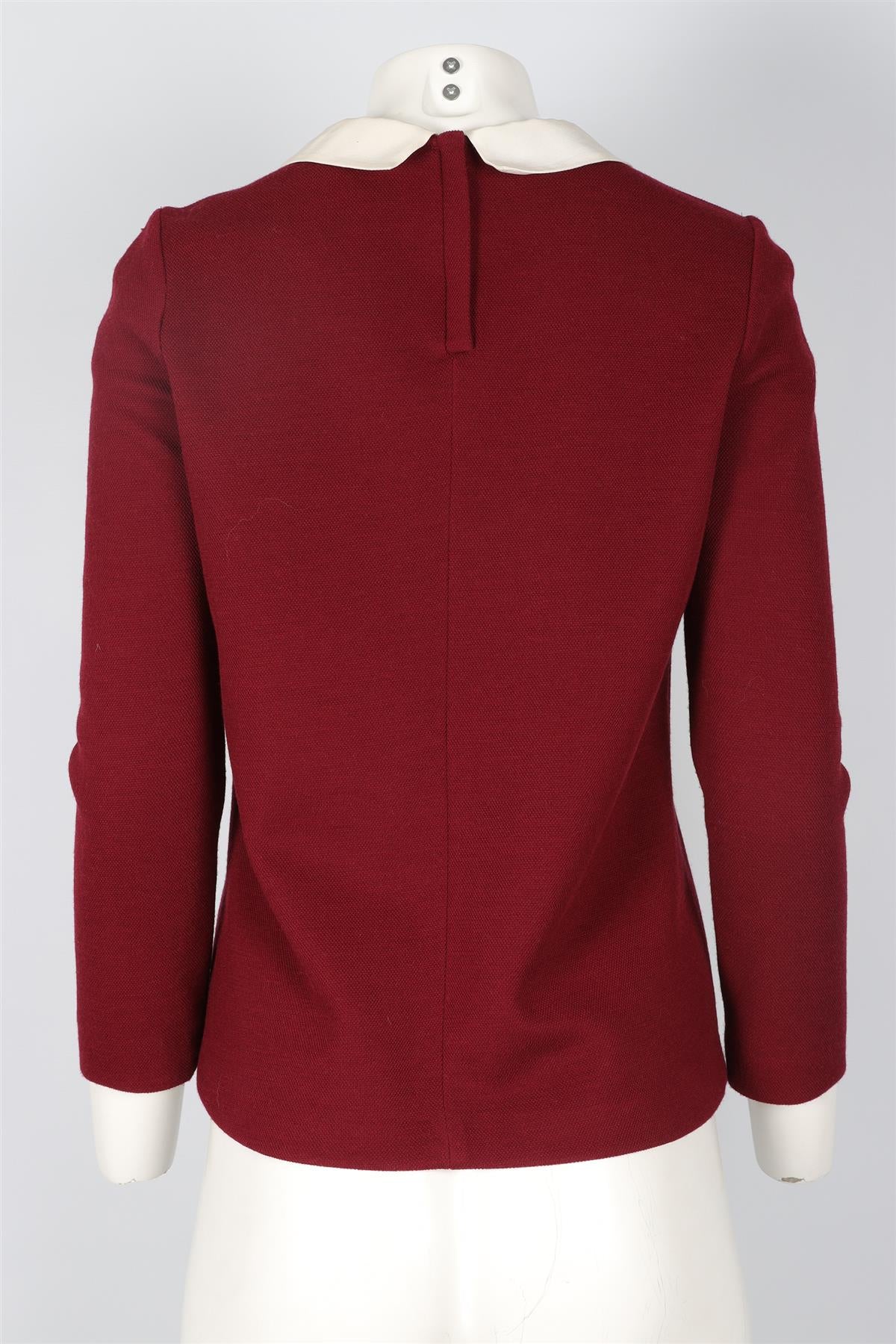SANDRO RED WOOL TOP MEDIUM - Image 4