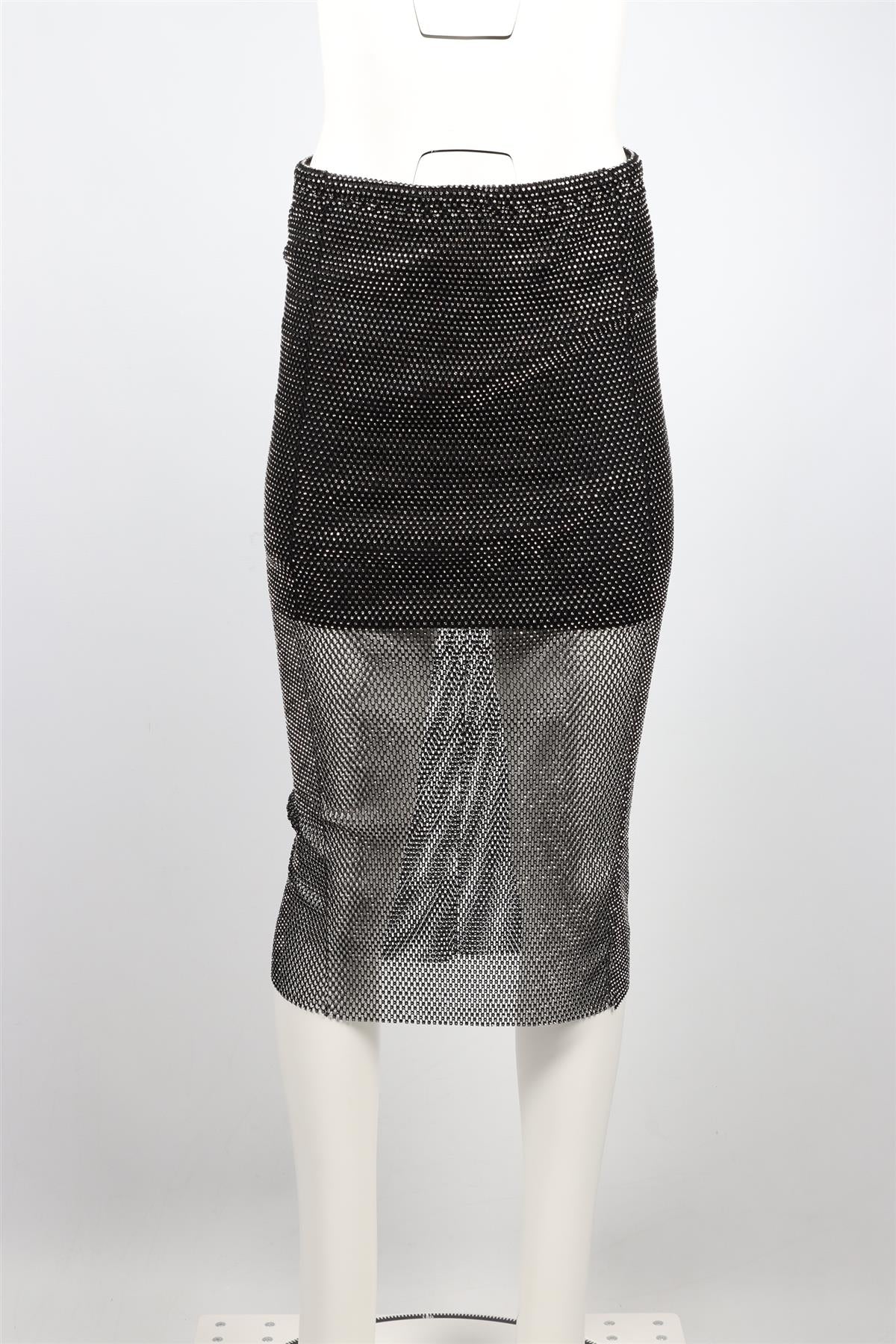 SANTA BRANDS SILVER CRYSTAL MIDI SKIRT XSMALL-SMALL - Image 2