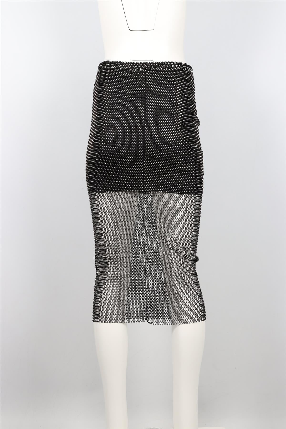 SANTA BRANDS SILVER CRYSTAL MIDI SKIRT XSMALL-SMALL - Image 4