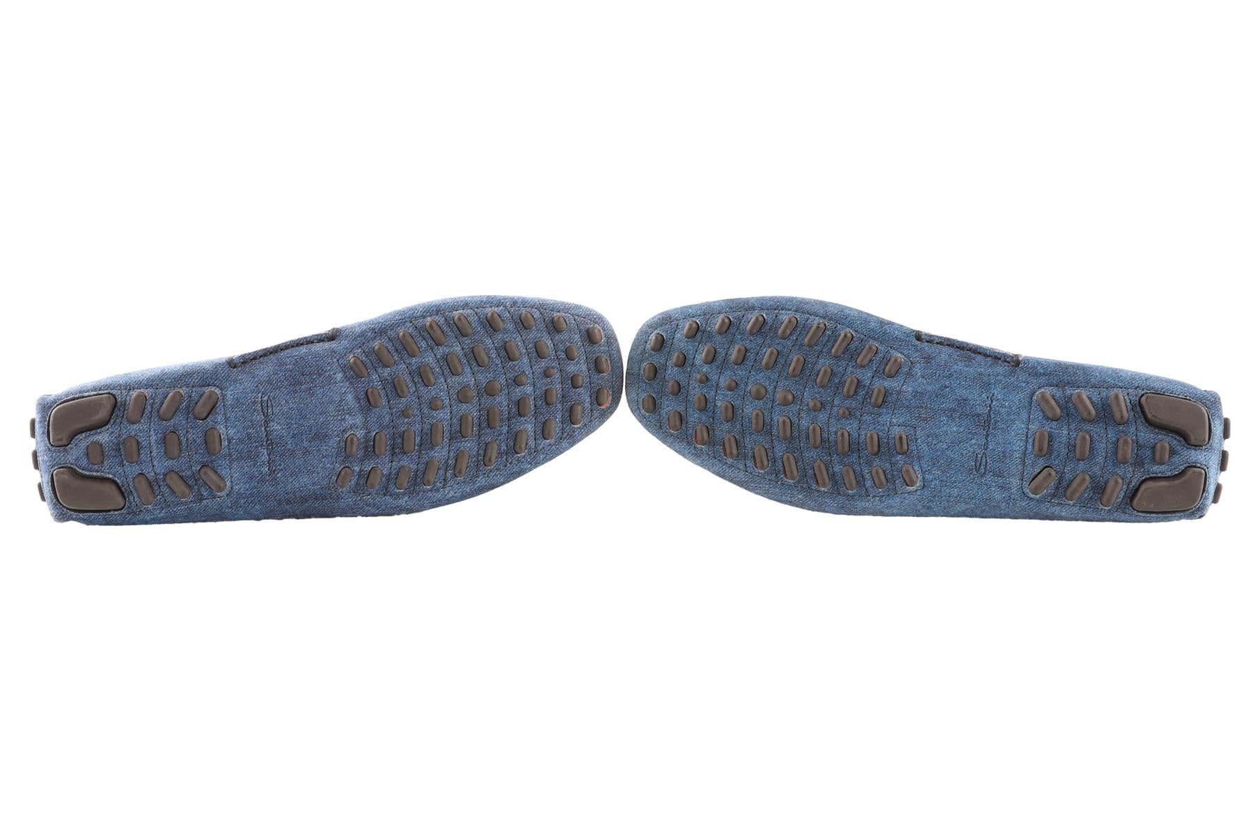 SANTONI BLUE MEN'S SUEDE LOAFERS EU 41.5 UK 8.5  US 11.5 - Image 6