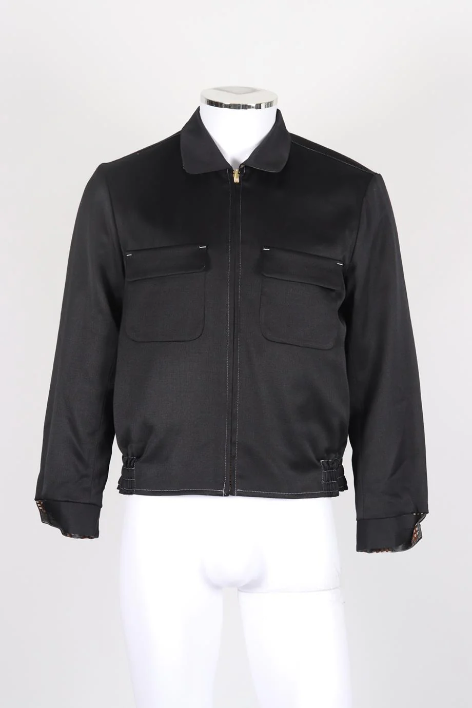 SASQUATCHFABRIX MEN'S JACQUARD WOOL BLEND JACKET MEDIUM - Image 2