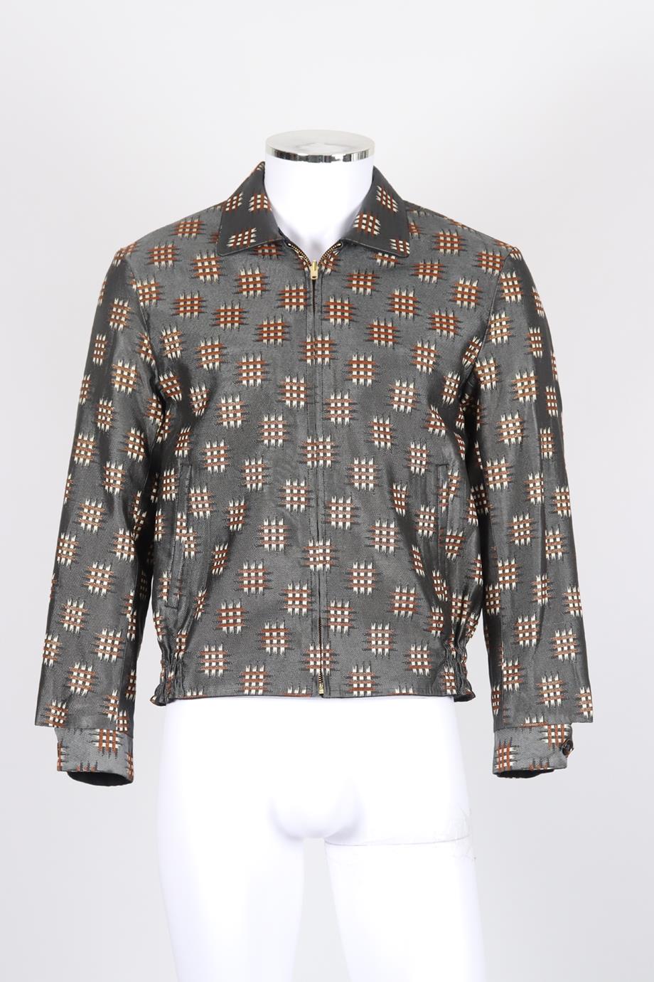 SASQUATCHFABRIX MEN'S JACQUARD WOOL BLEND JACKET MEDIUM - Image 5