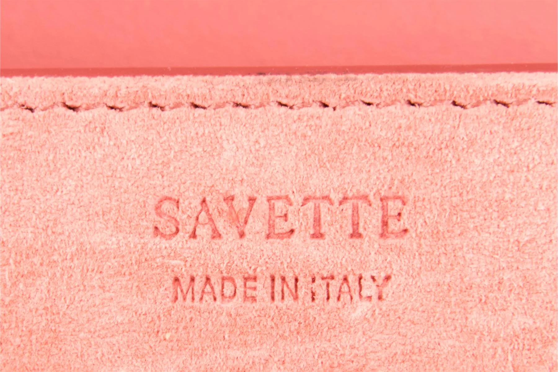 SAVETTE PINK SYMMETRY SUEDE TOTE BAG - Image 9