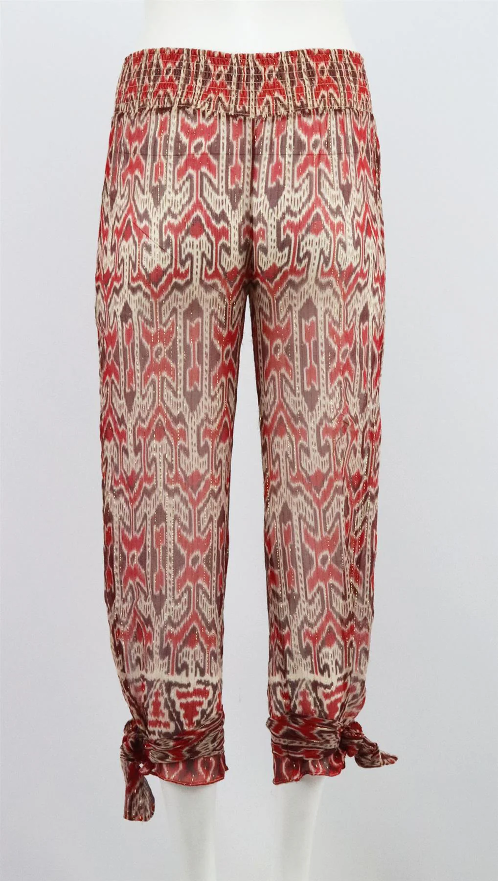 SCOOP PRINTED SILK GEORGETTE PANTS ONE SIZE - Image 4