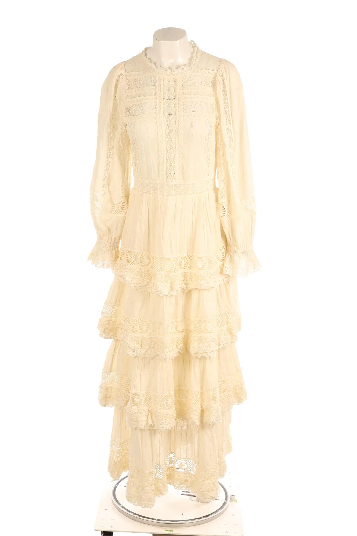 SEA NEW YORK CREAM COTTON MAXI DRESS US 10 UK 14 - Image 2