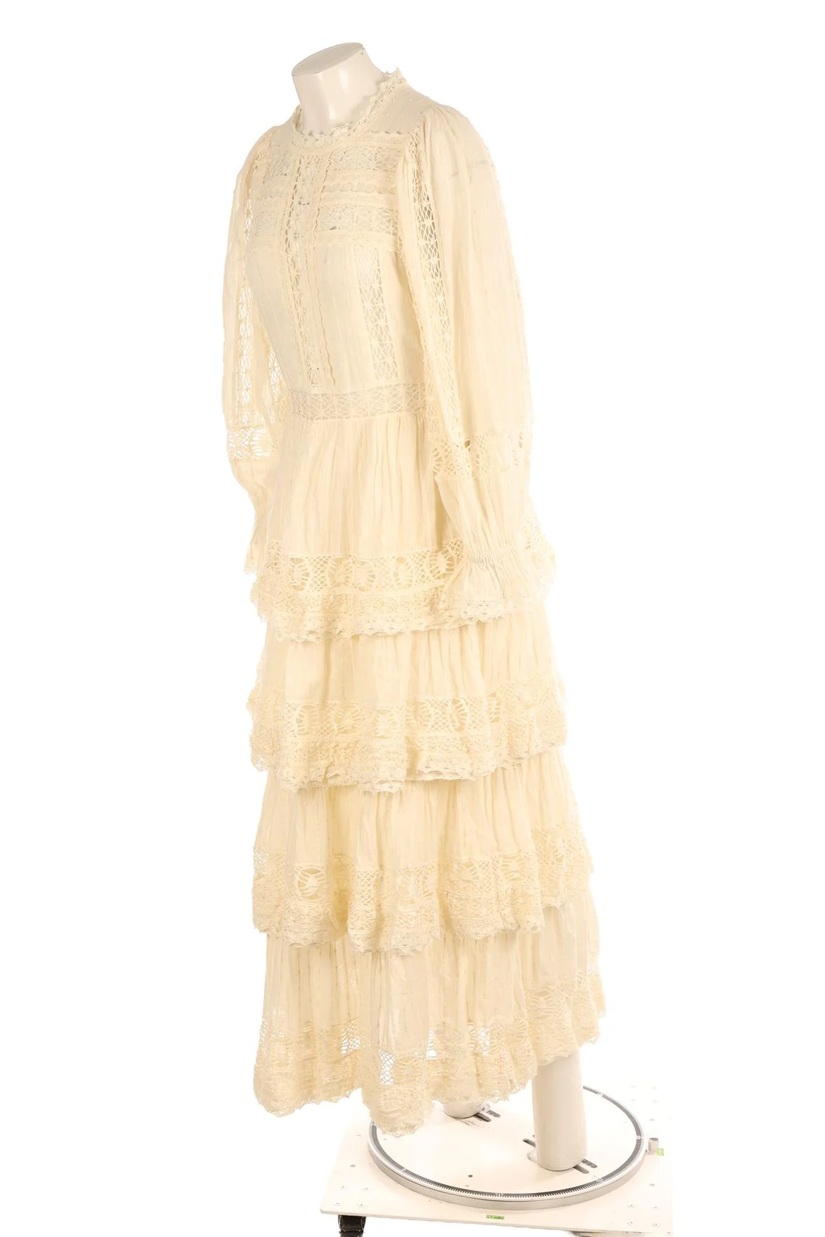 SEA NEW YORK CREAM COTTON MAXI DRESS US 10 UK 14 - Image 3