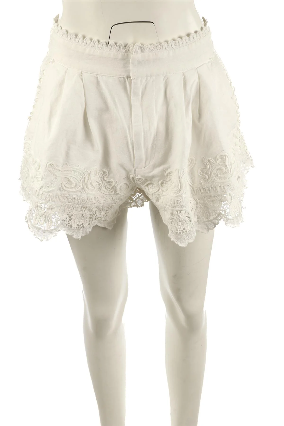 SEA NEW YORK WHITE COTTON SHORTS US 8 UK 12 - Image 2