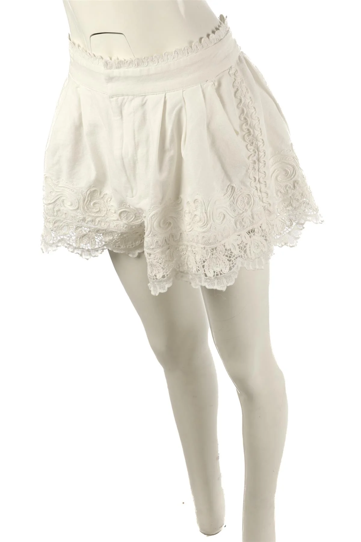SEA NEW YORK WHITE COTTON SHORTS US 8 UK 12 - Image 3