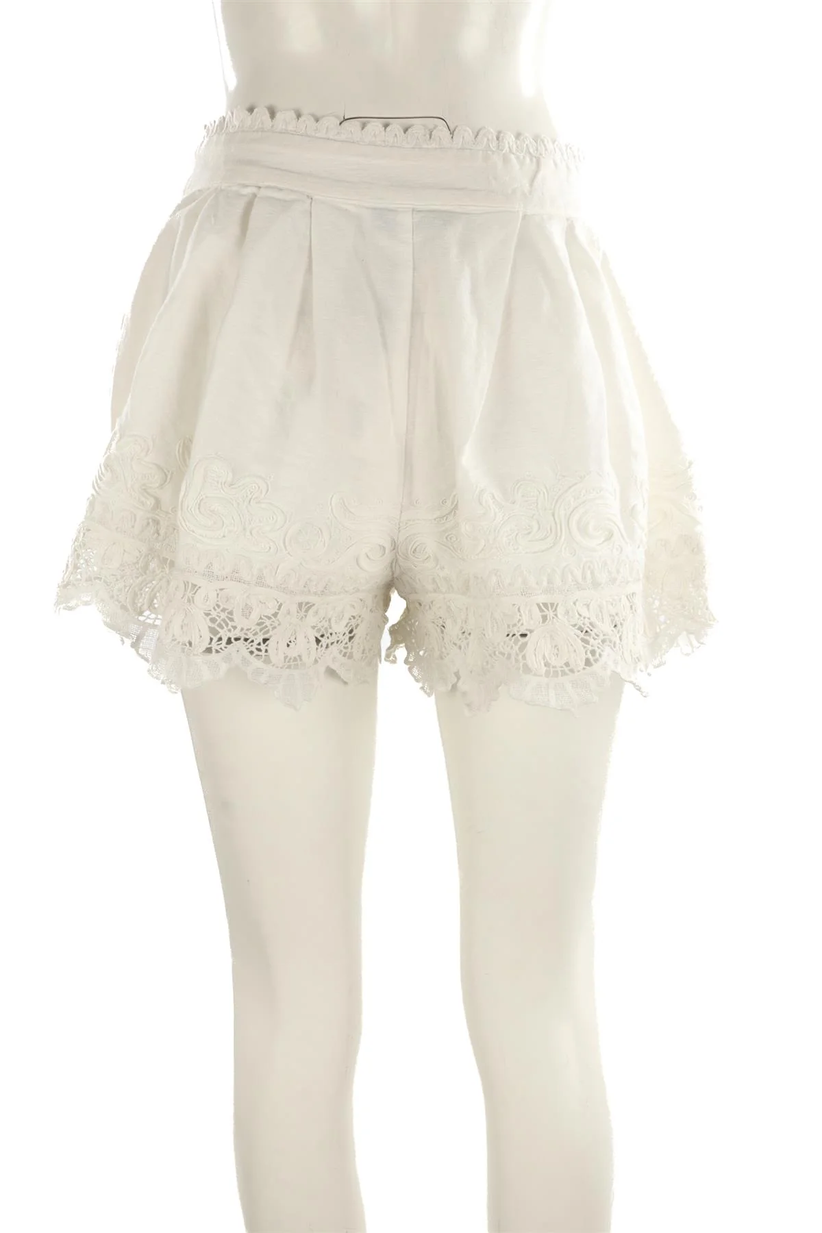 SEA NEW YORK WHITE COTTON SHORTS US 8 UK 12 - Image 4