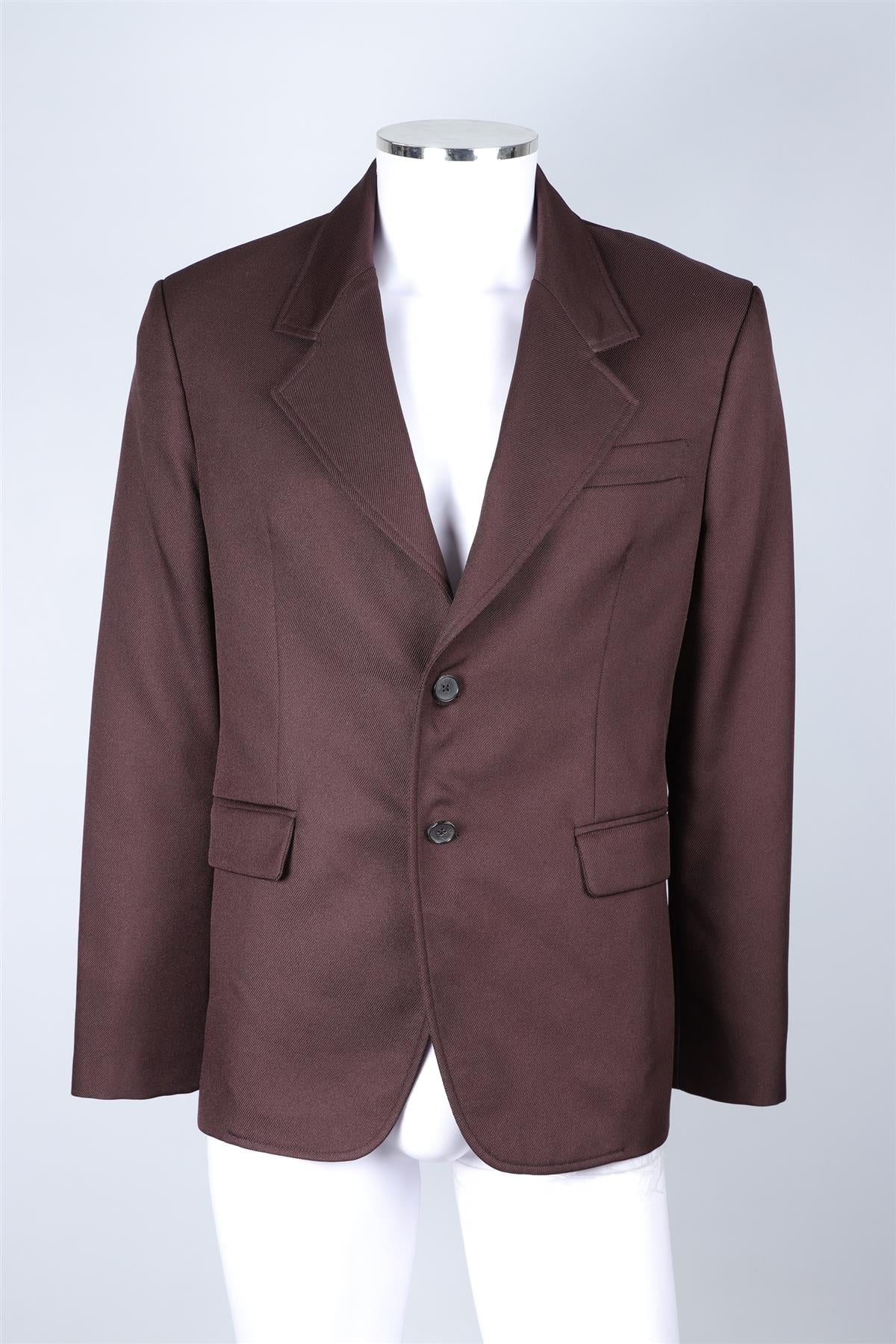 SECOND/LAYER BROWN MEN'S WOOL BLAZER IT 46 UK/US CHEST 36 - Image 2