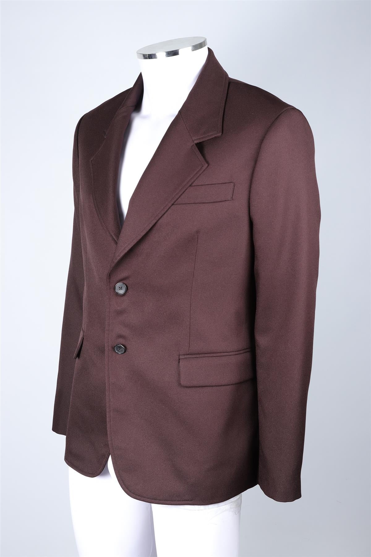 SECOND/LAYER BROWN MEN'S WOOL BLAZER IT 46 UK/US CHEST 36 - Image 3