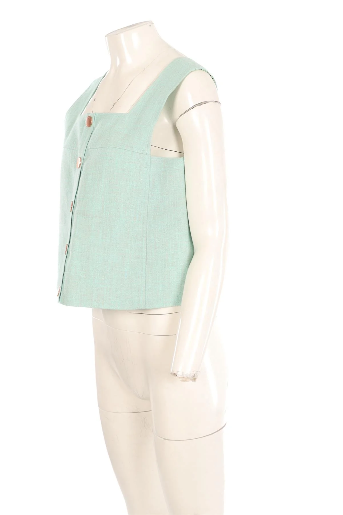 SEE BY CHLOÉ BLUE COTTON TOP FR 40 - Image 3