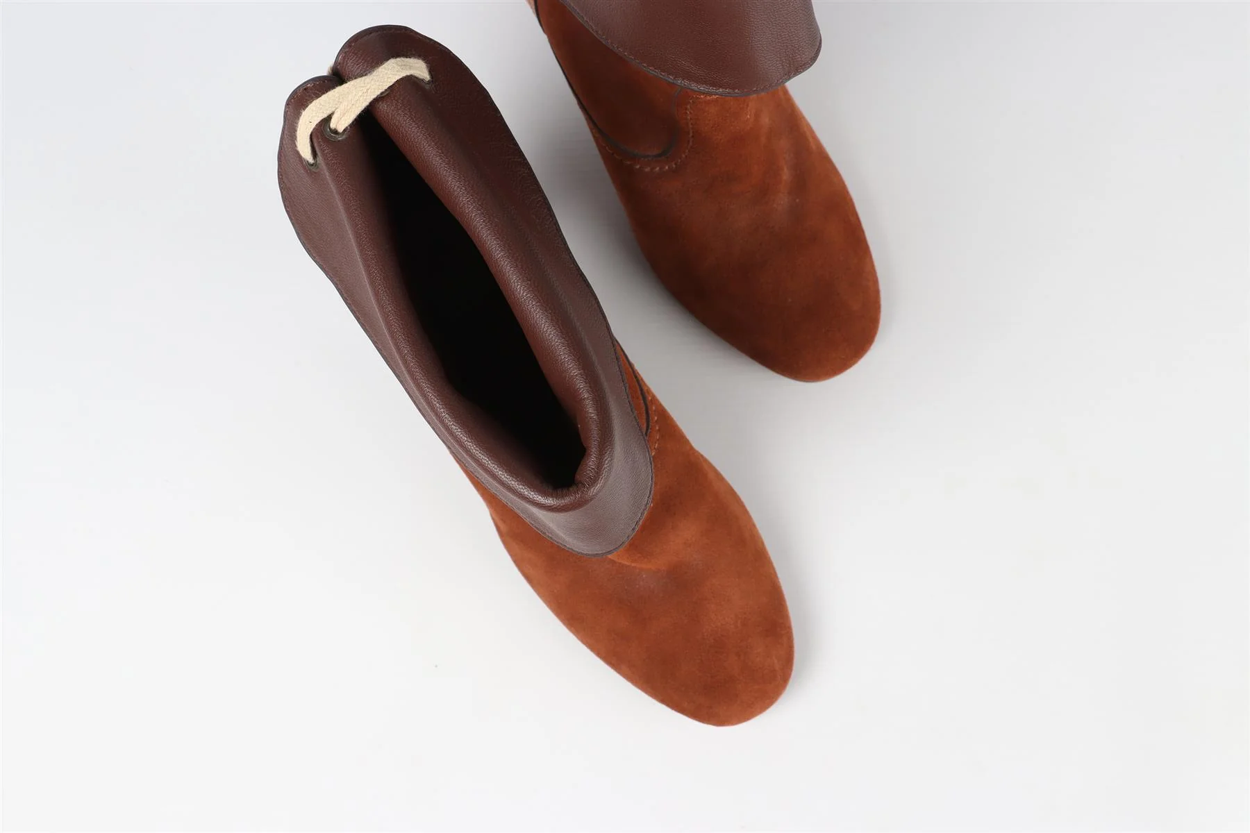 SEE BY CHLOÉ BROWN SUEDE ANKLE BOOTS EU 40 UK 7 US 10 - Image 4