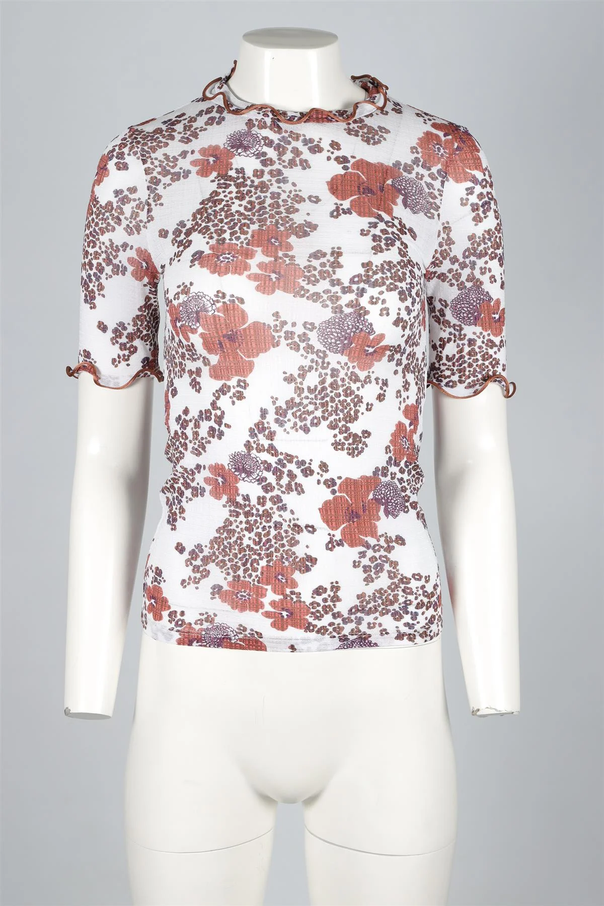 SEE BY CHLOÈ WHITE KNIT TOP XSMALL - Image 2