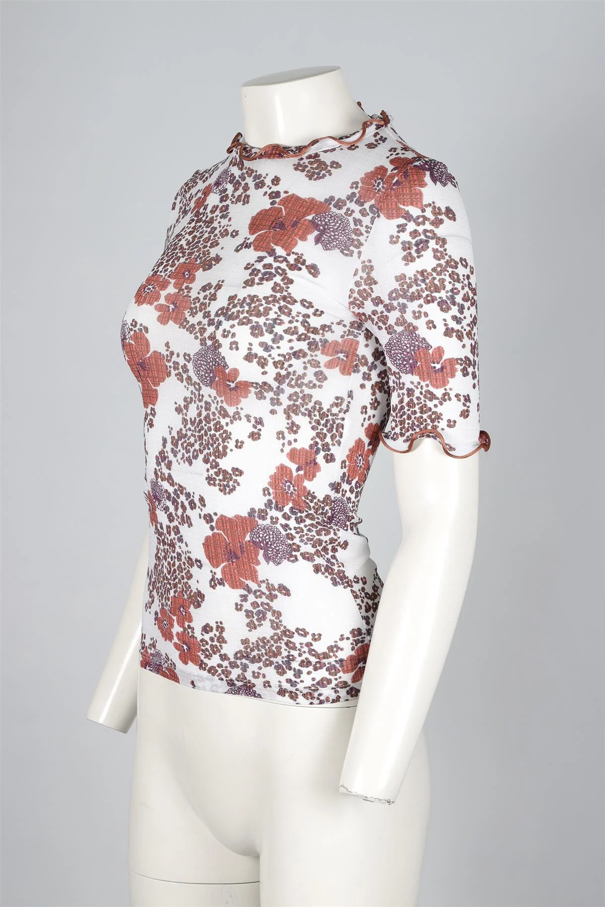 SEE BY CHLOÈ WHITE KNIT TOP XSMALL - Image 3