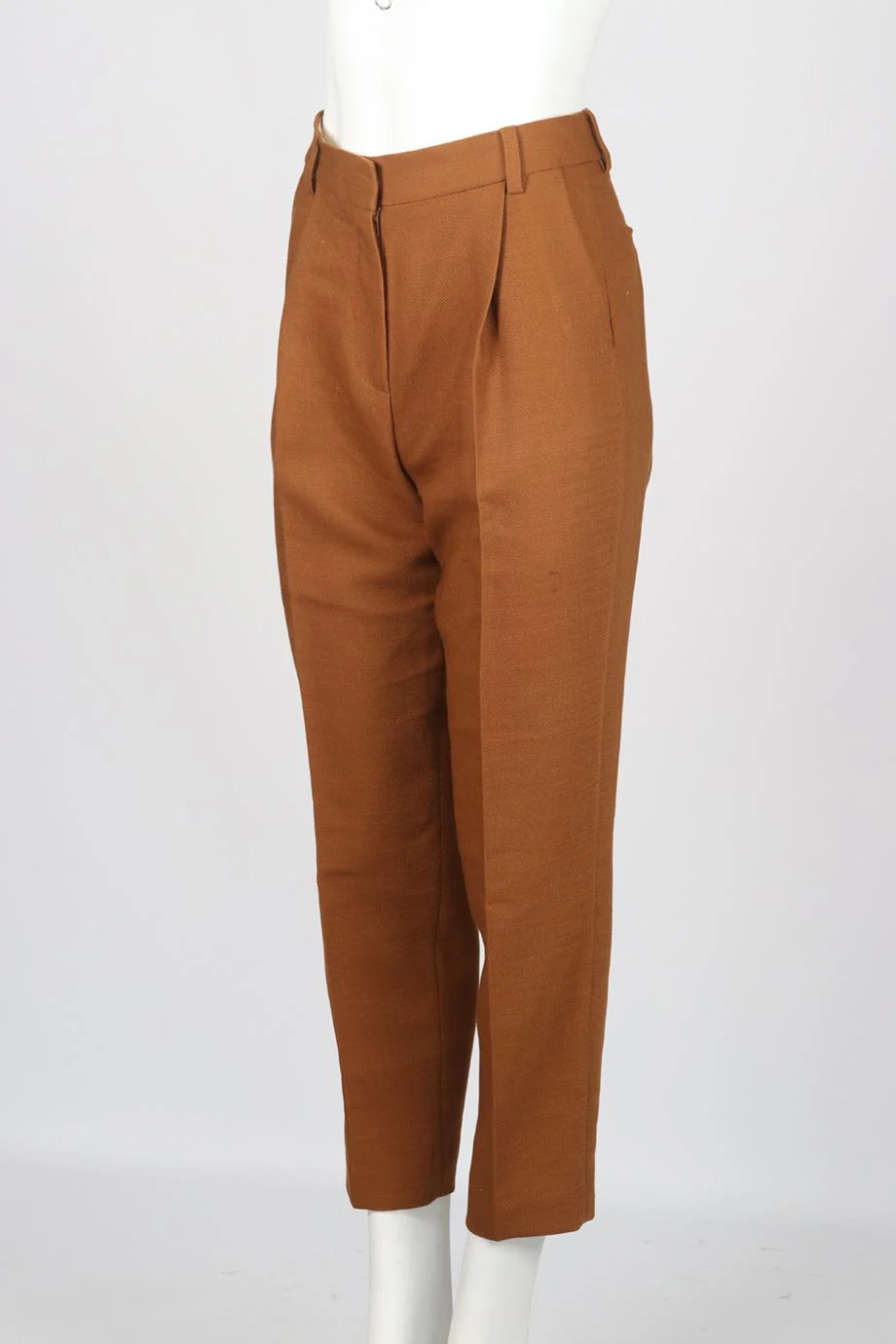 SEE BY CHLOÉ WOOL BLEND TAPERED PANTS FR 36 UK 8 - Image 3