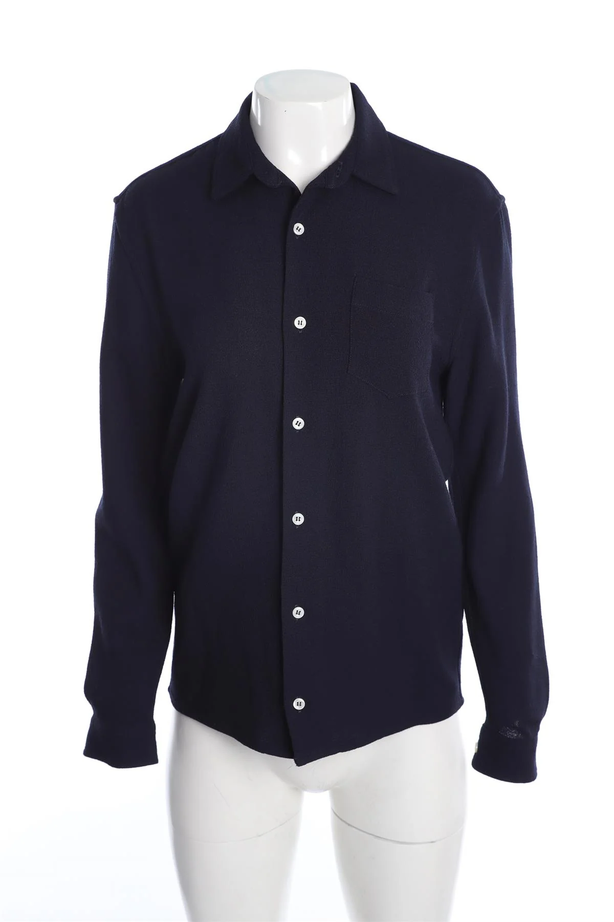 SEFR BLUE MEN'S WOOL SHIRT XSMALL - Image 2
