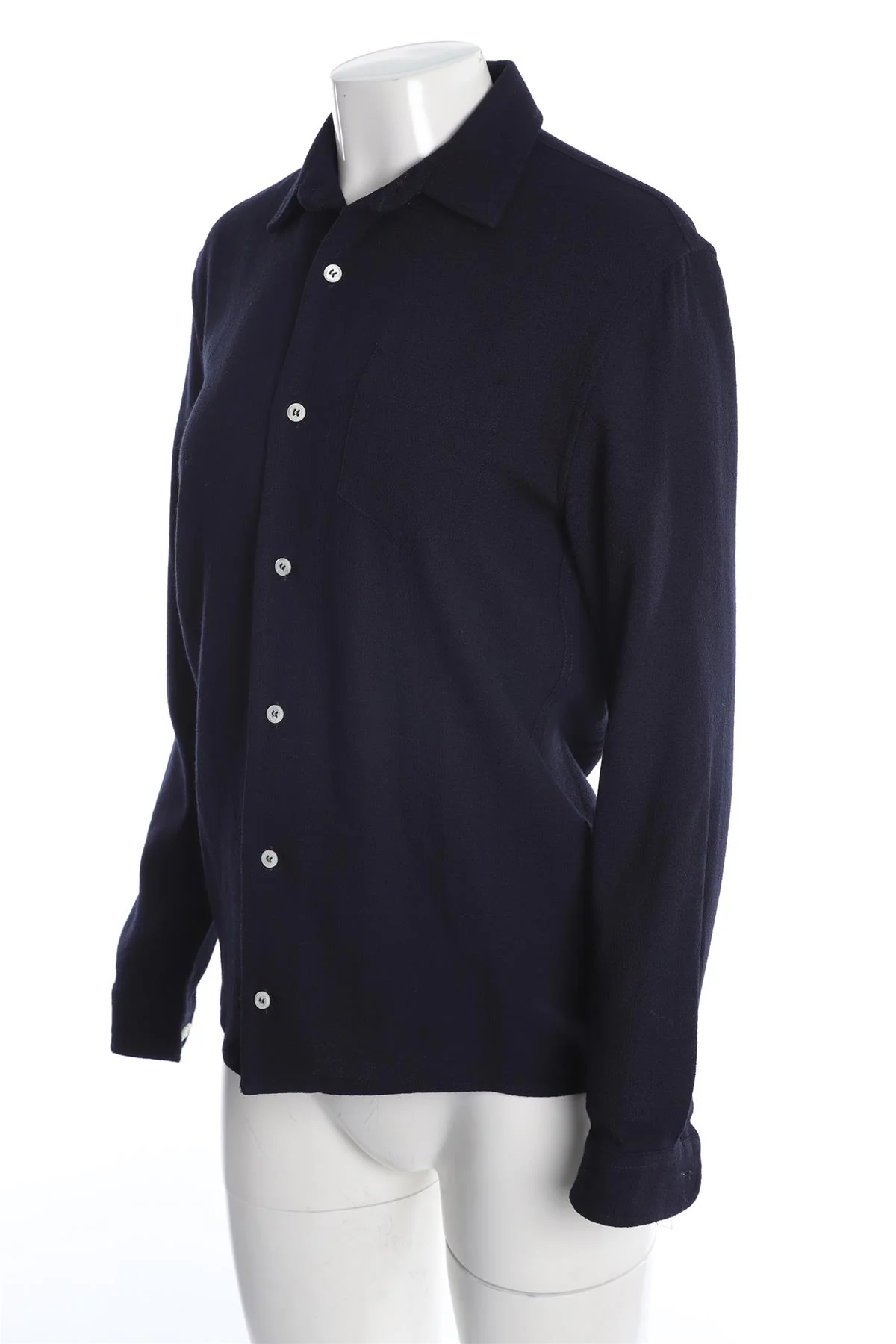 SEFR BLUE MEN'S WOOL SHIRT XSMALL - Image 3