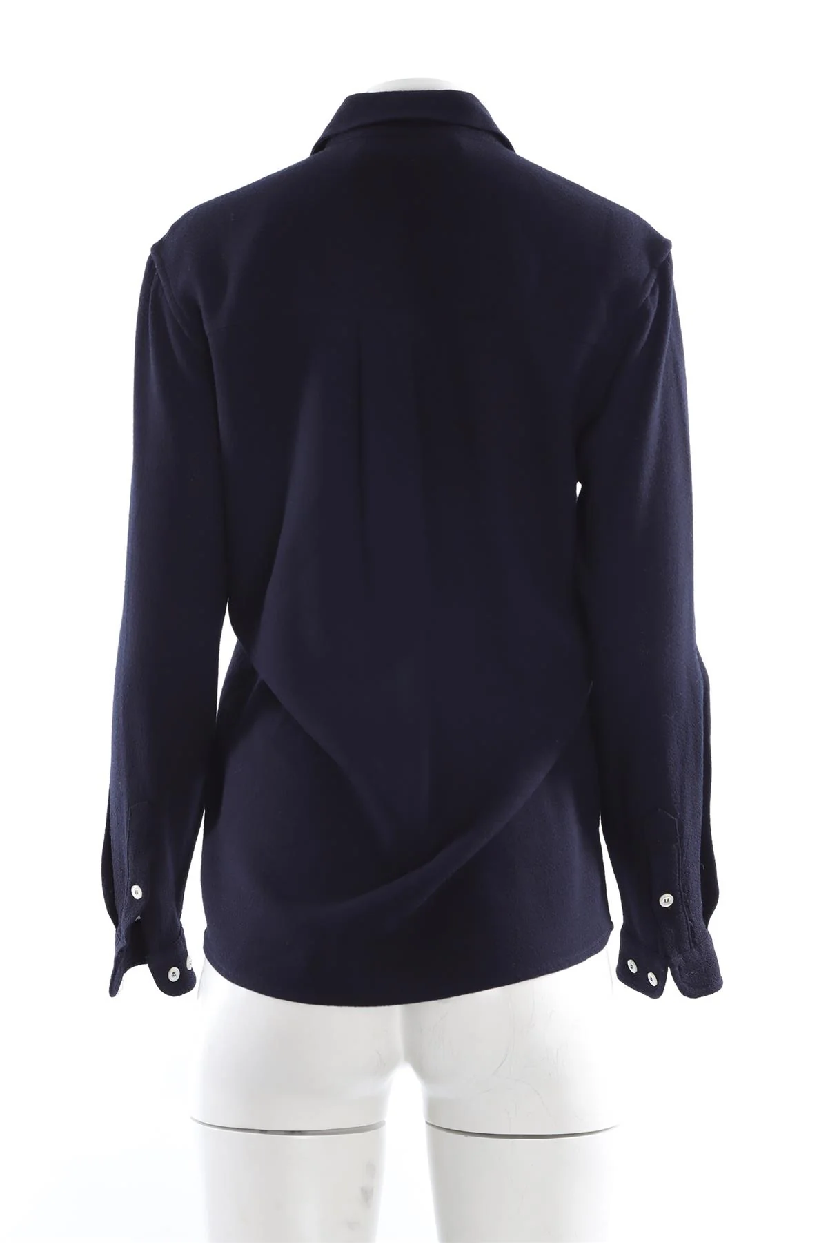 SEFR BLUE MEN'S WOOL SHIRT XSMALL - Image 4