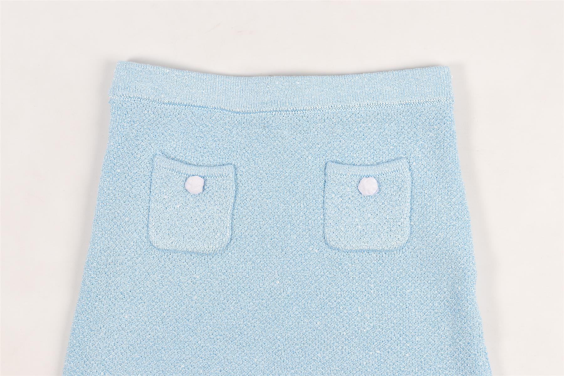 SELF-PORTRAIT BLUE KIDS GIRLS KNIT SKIRT 10-12 YEARS - Image 3