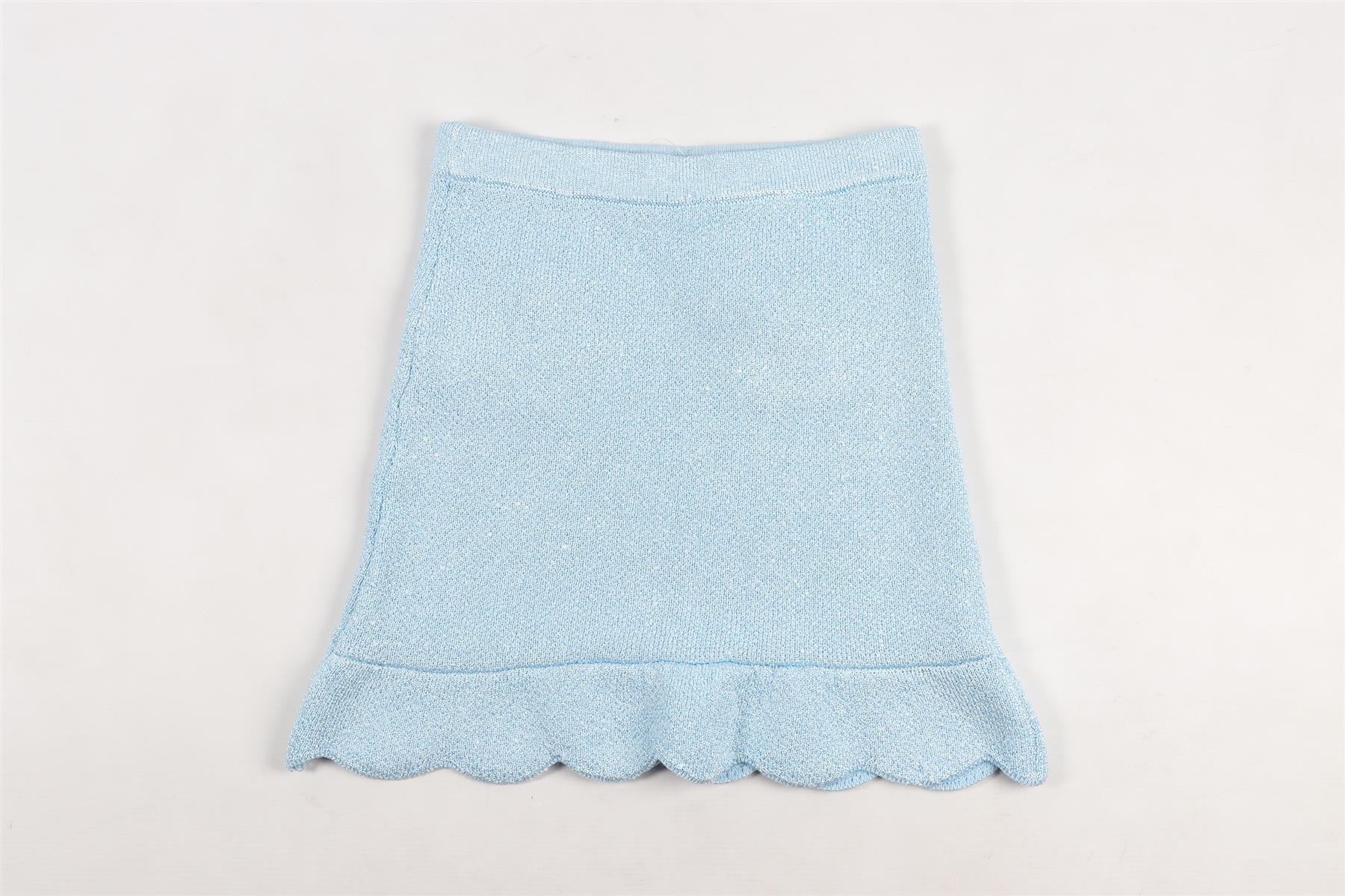 SELF-PORTRAIT BLUE KIDS GIRLS KNIT SKIRT 10-12 YEARS - Image 4