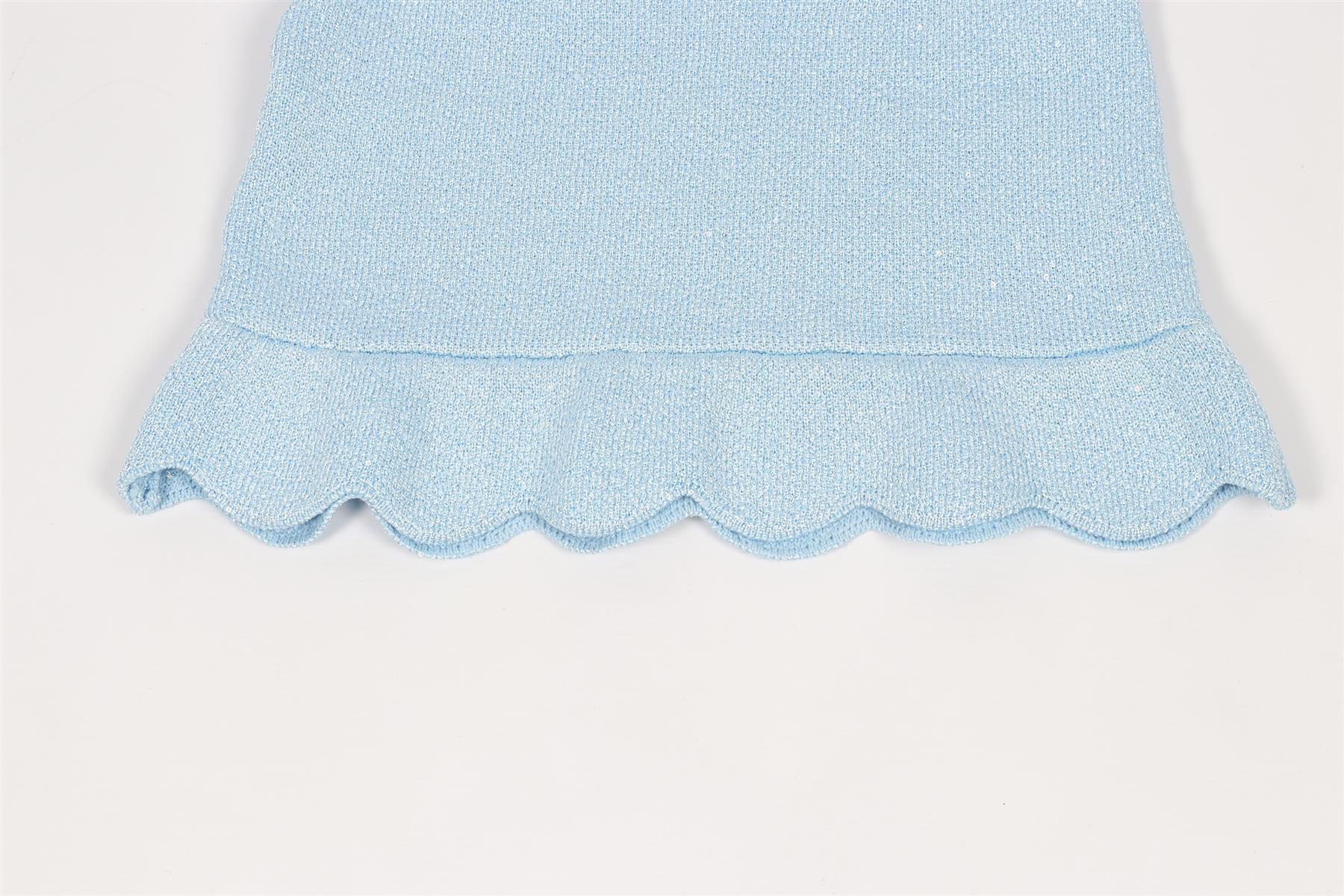 SELF-PORTRAIT BLUE KIDS GIRLS KNIT SKIRT 10-12 YEARS - Image 3