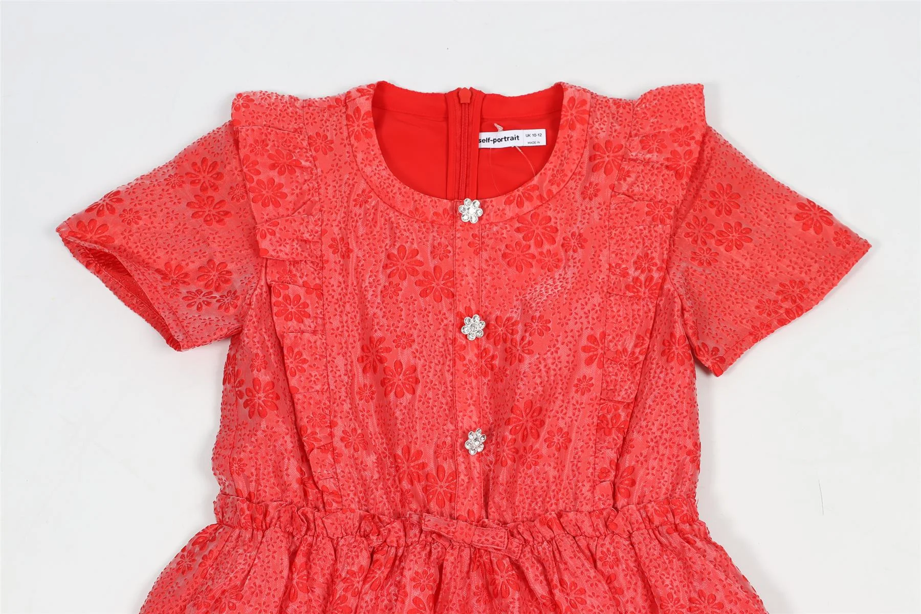 SELF-PORTRAIT KIDS GIRLS TEXTURED DRESS 10-12 YEARS - Image 3