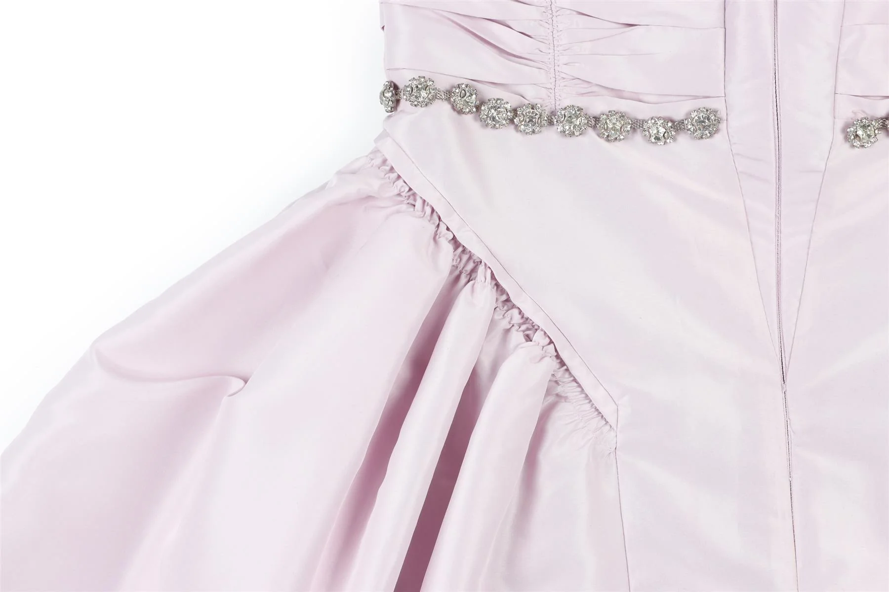 SELF-PORTRAIT PURPLE TAFFETA MINI DRESS UK 4 - Image 5