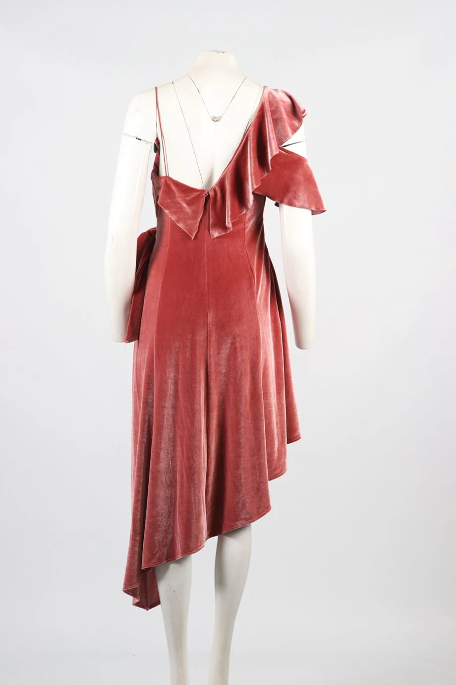SELF-PORTRAIT VELVET MINI WRAP DRESS UK 12 - Image 4