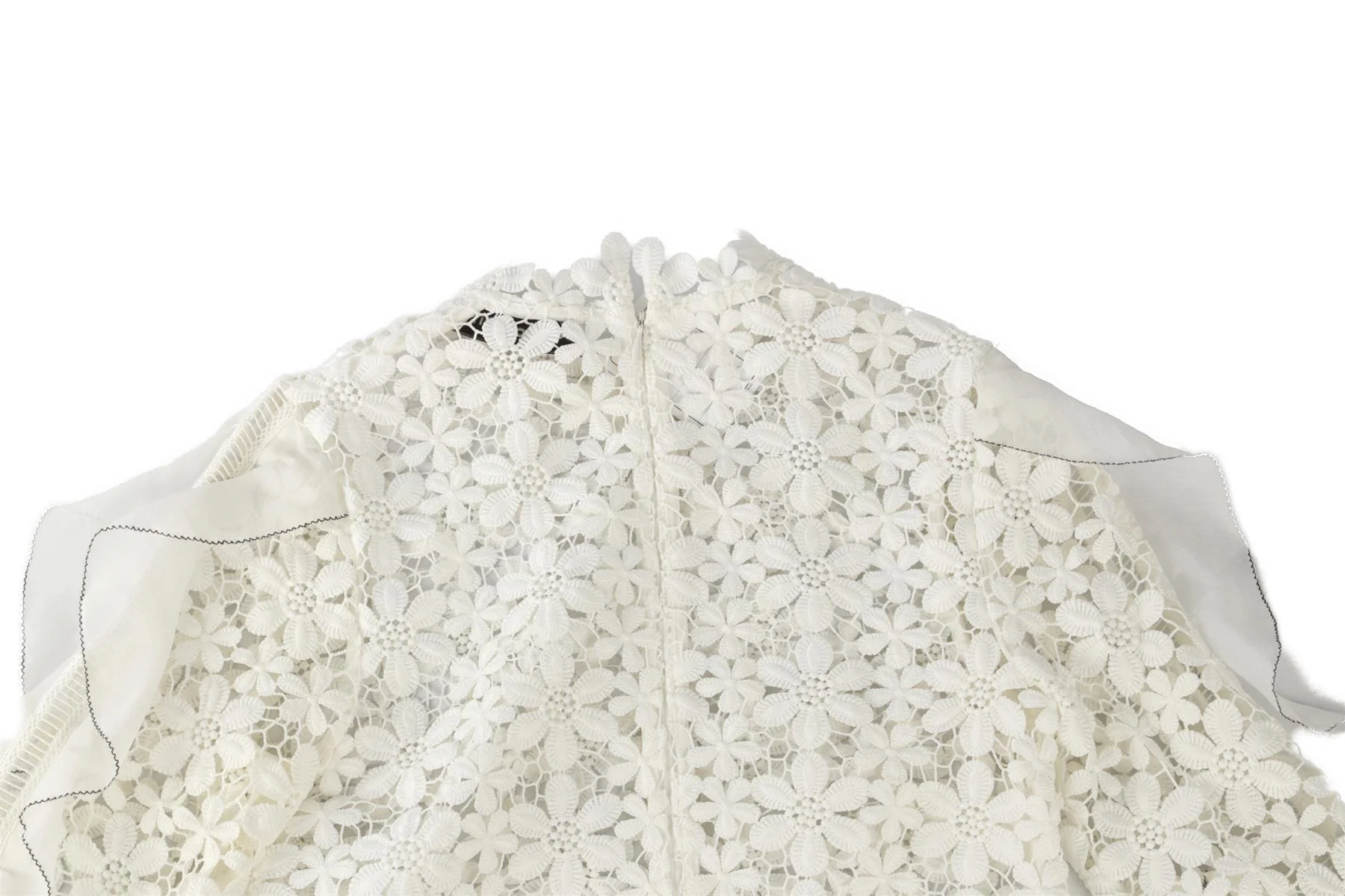 SELF-PORTRAIT WHITE CROCHET TOP UK 4 - Image 5