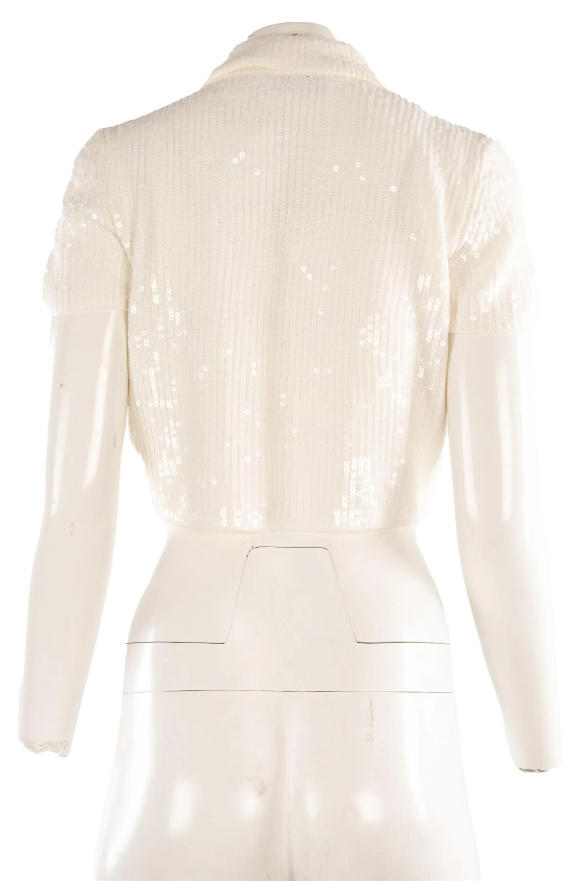 SELF-PORTRAIT WHITE SEQUIN TOP SMALL - Image 4