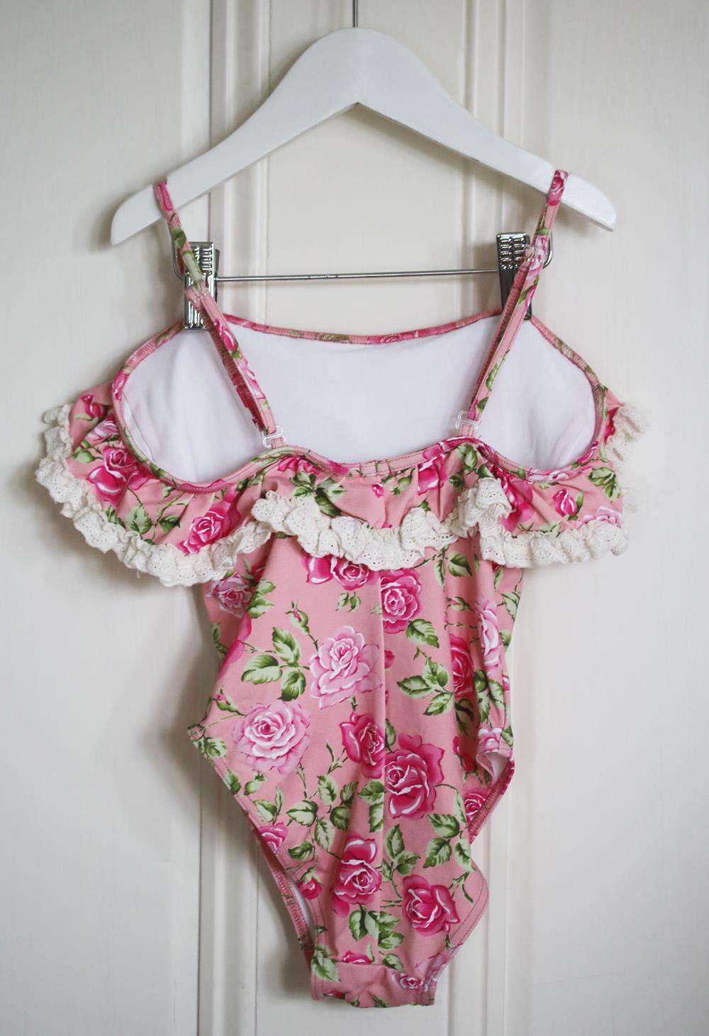 SELINI ACTION KIDS GIRLS ROSE PRINT SWIMSUIT 6 YEARS - Image 3