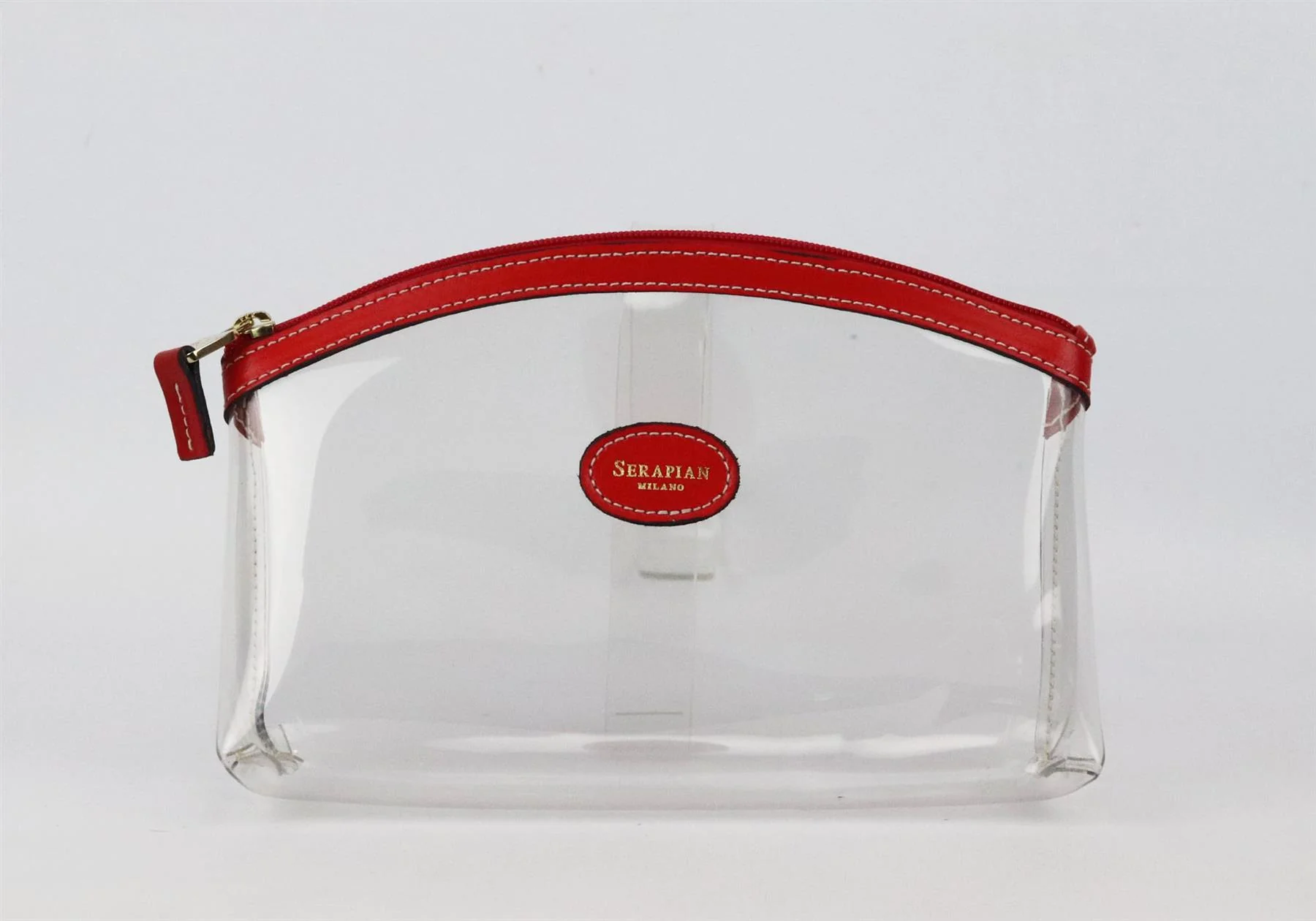 SERAPIAN LEATHER TRIMMED PVC COSMETICS CASE - Image 2