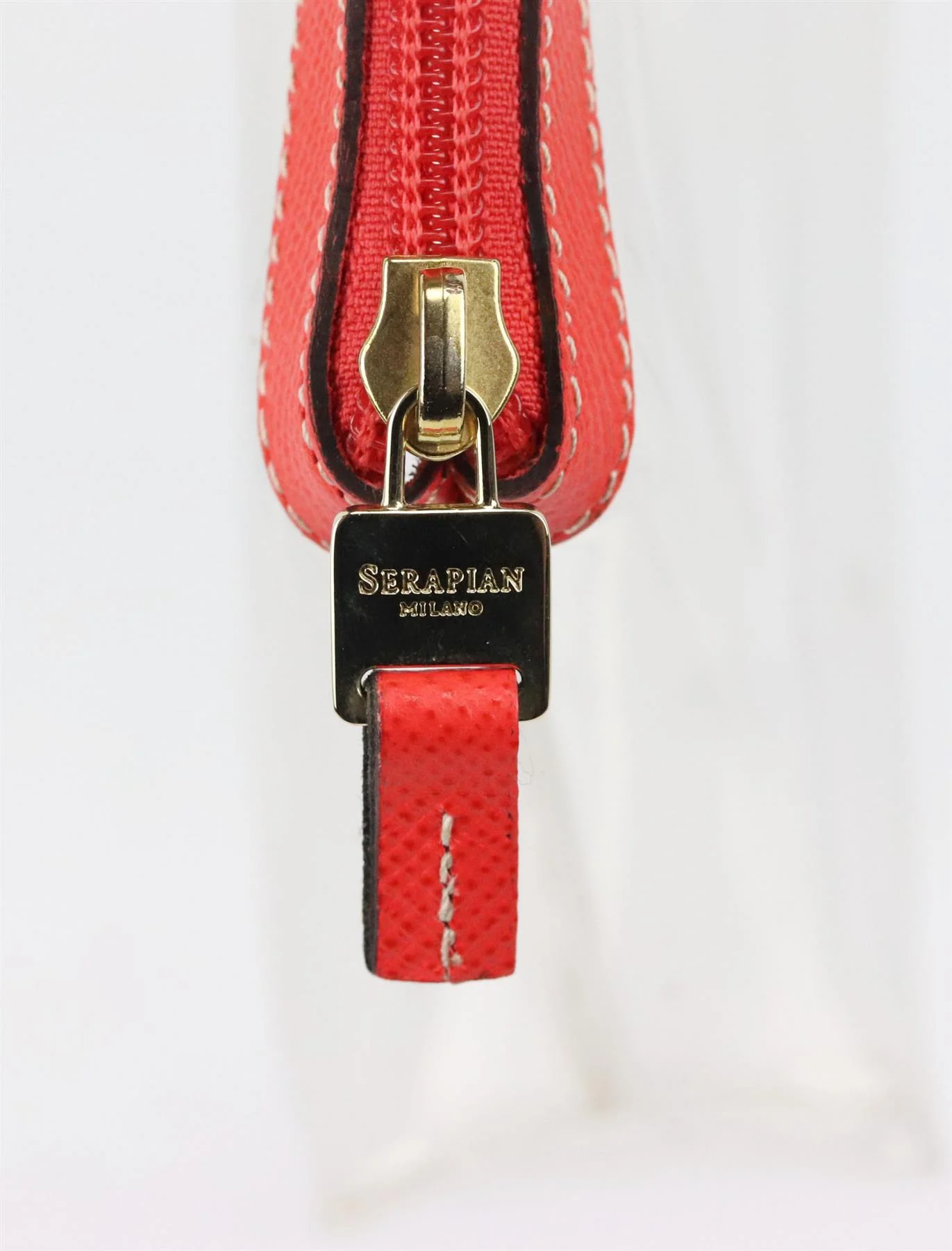 SERAPIAN TEXTURED LEATHER TRIMMED PVC COSMETICS CASE - Image 5