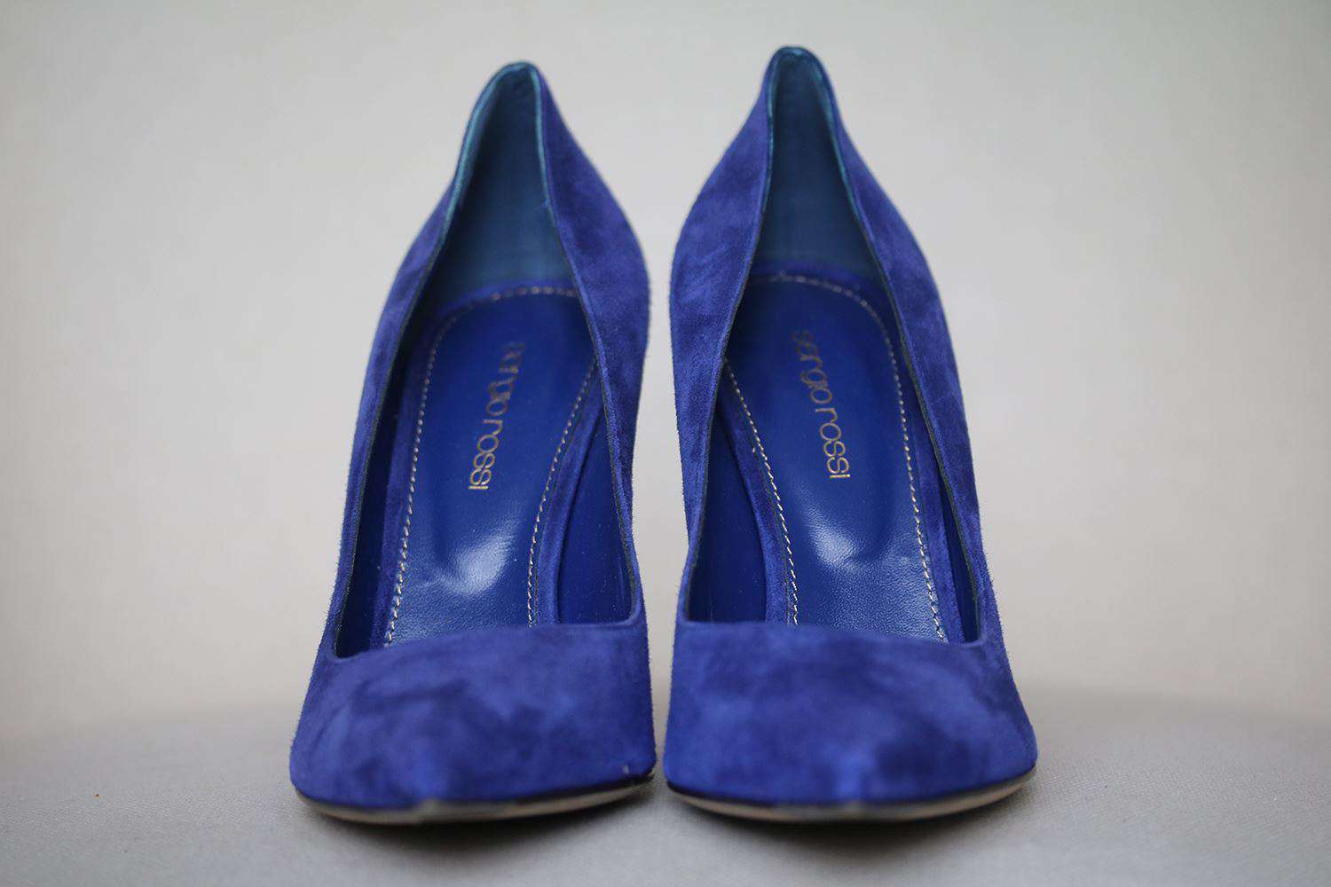 SERGIO ROSSI GODIVA SUEDE STILETTO PUMPS EU 38 UK 5 US 8 - Image 2
