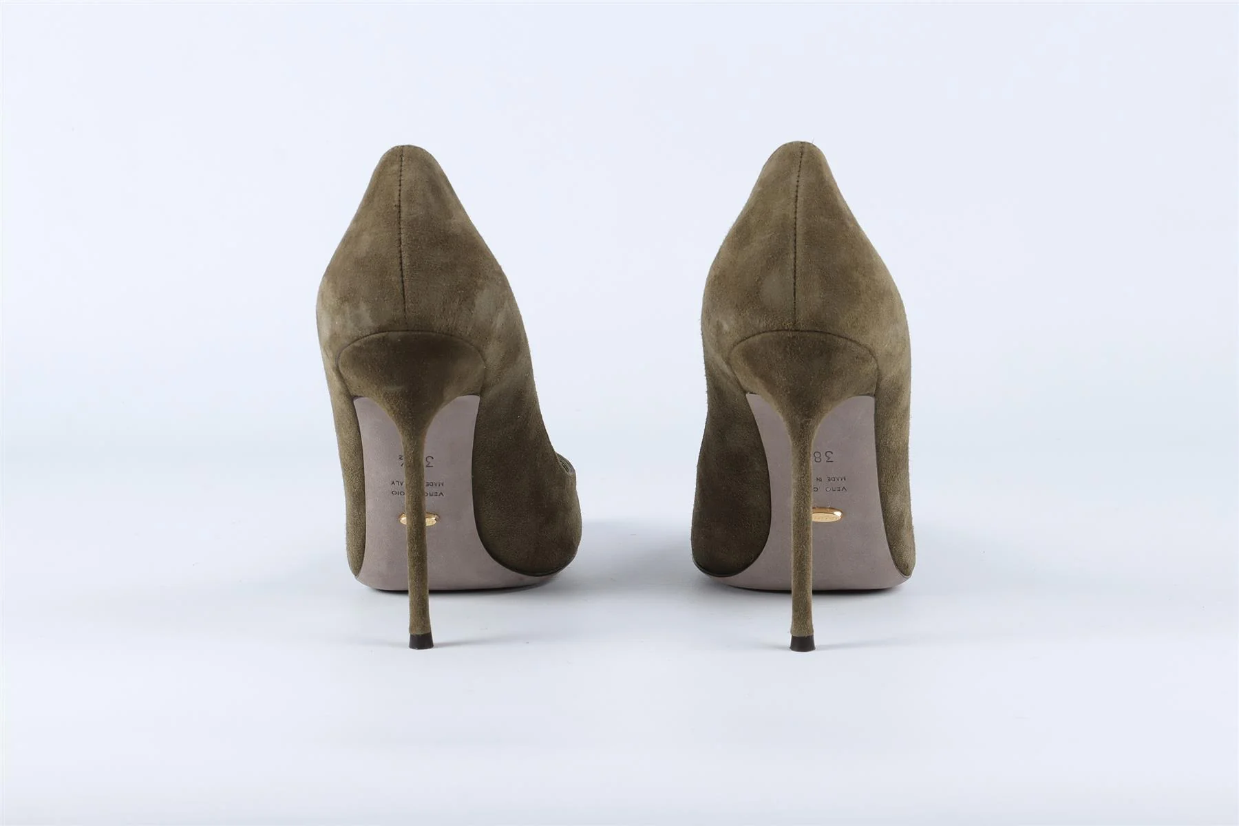 SERGIO ROSSI GREEN SUEDE PUMPS EU 38.5 UK 5.5 US 8.5 - Image 5